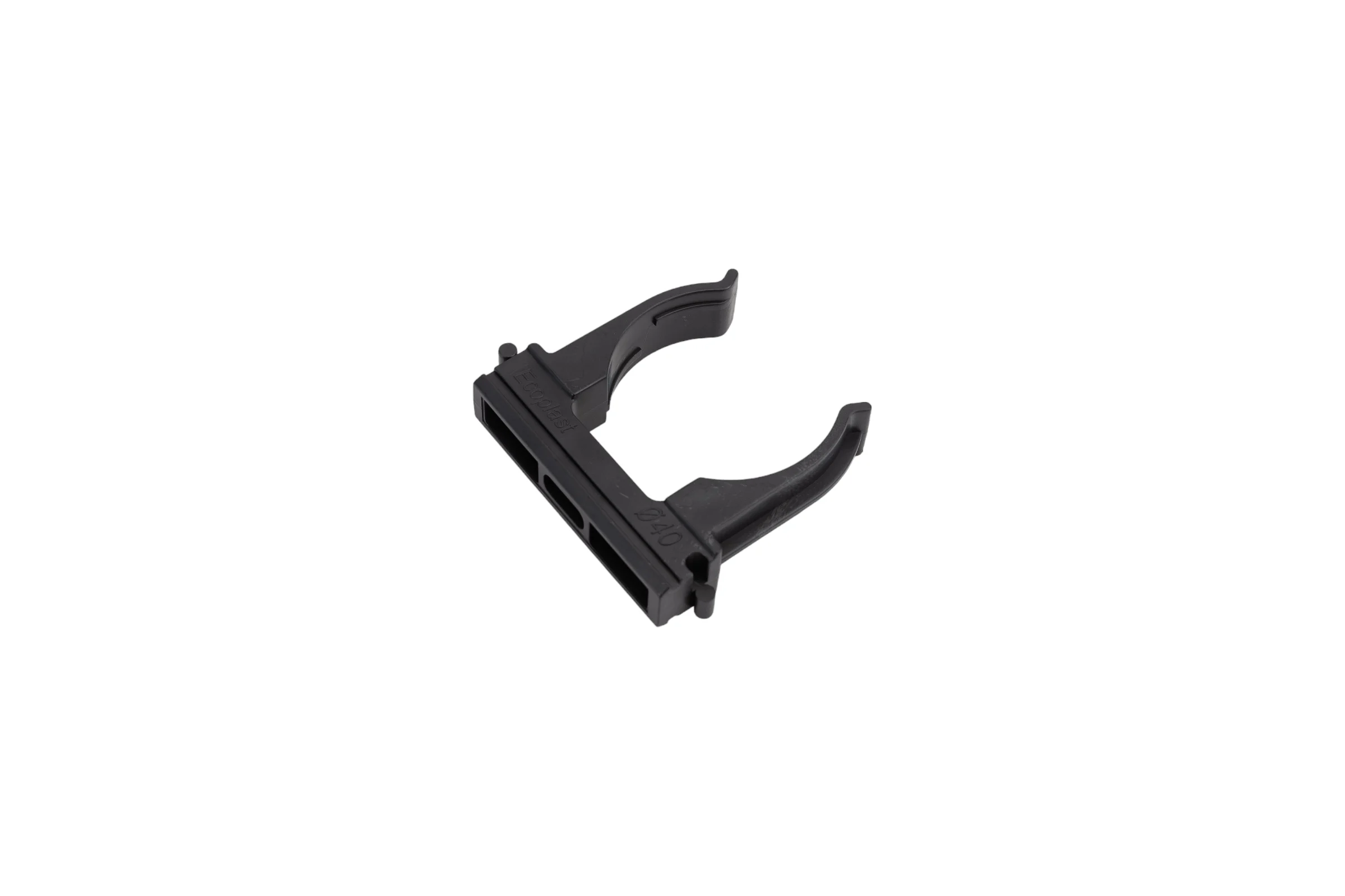 Держатель для труб Экопласт CF40G D40 мм, черный 41740-10BL