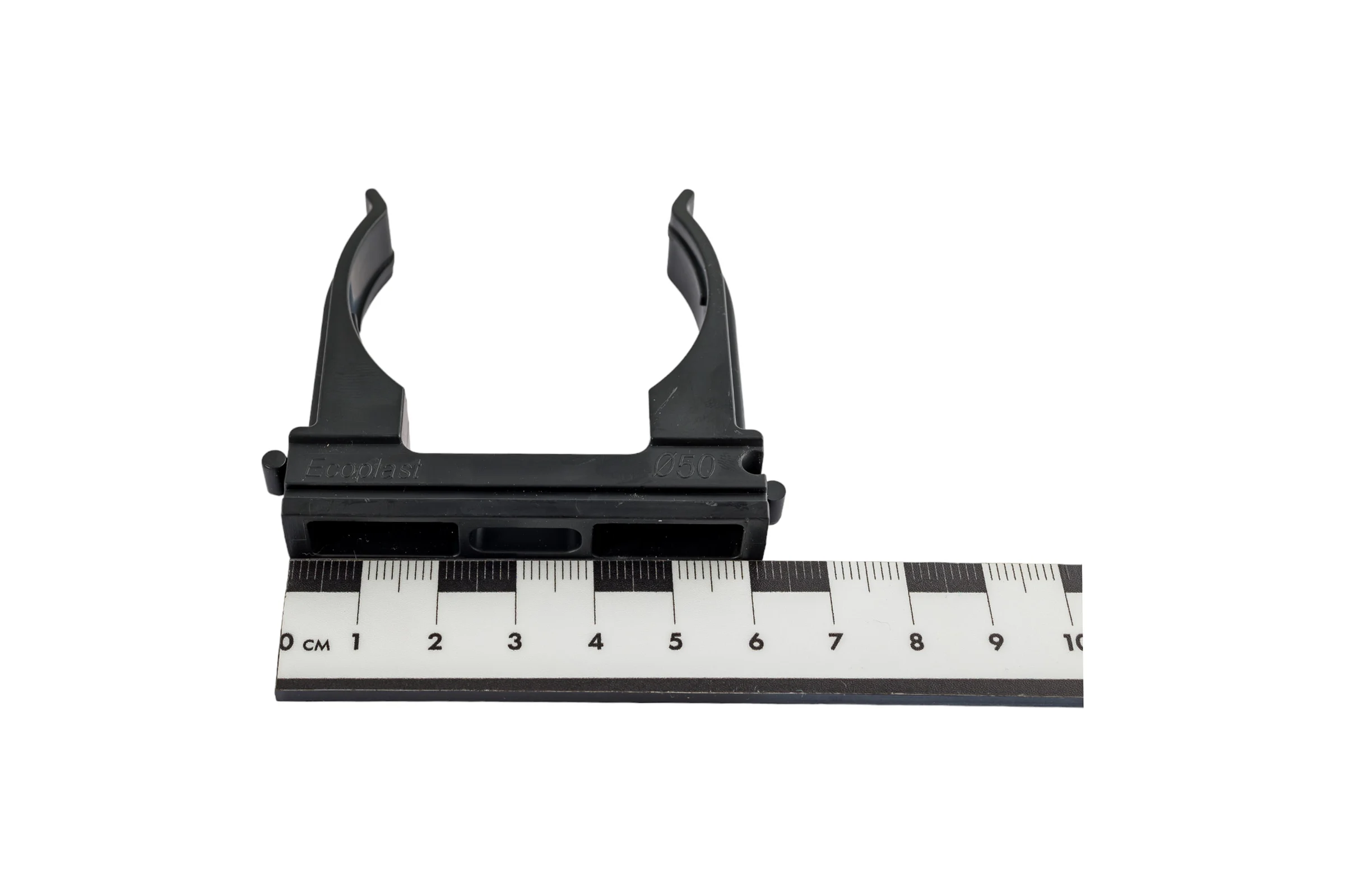Держатель для труб Экопласт CF50G D50 мм, черный 41750-10BL