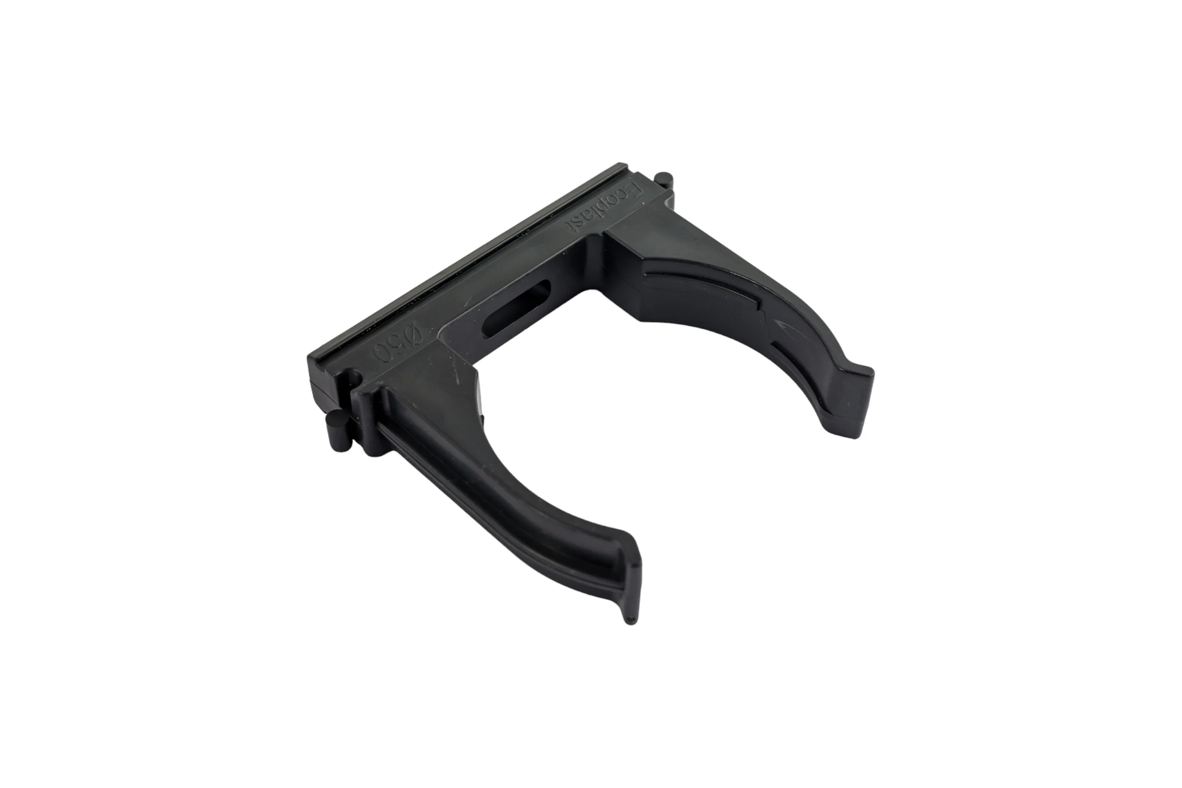 Держатель для труб Экопласт CF50G D50 мм, черный 41750-10BL