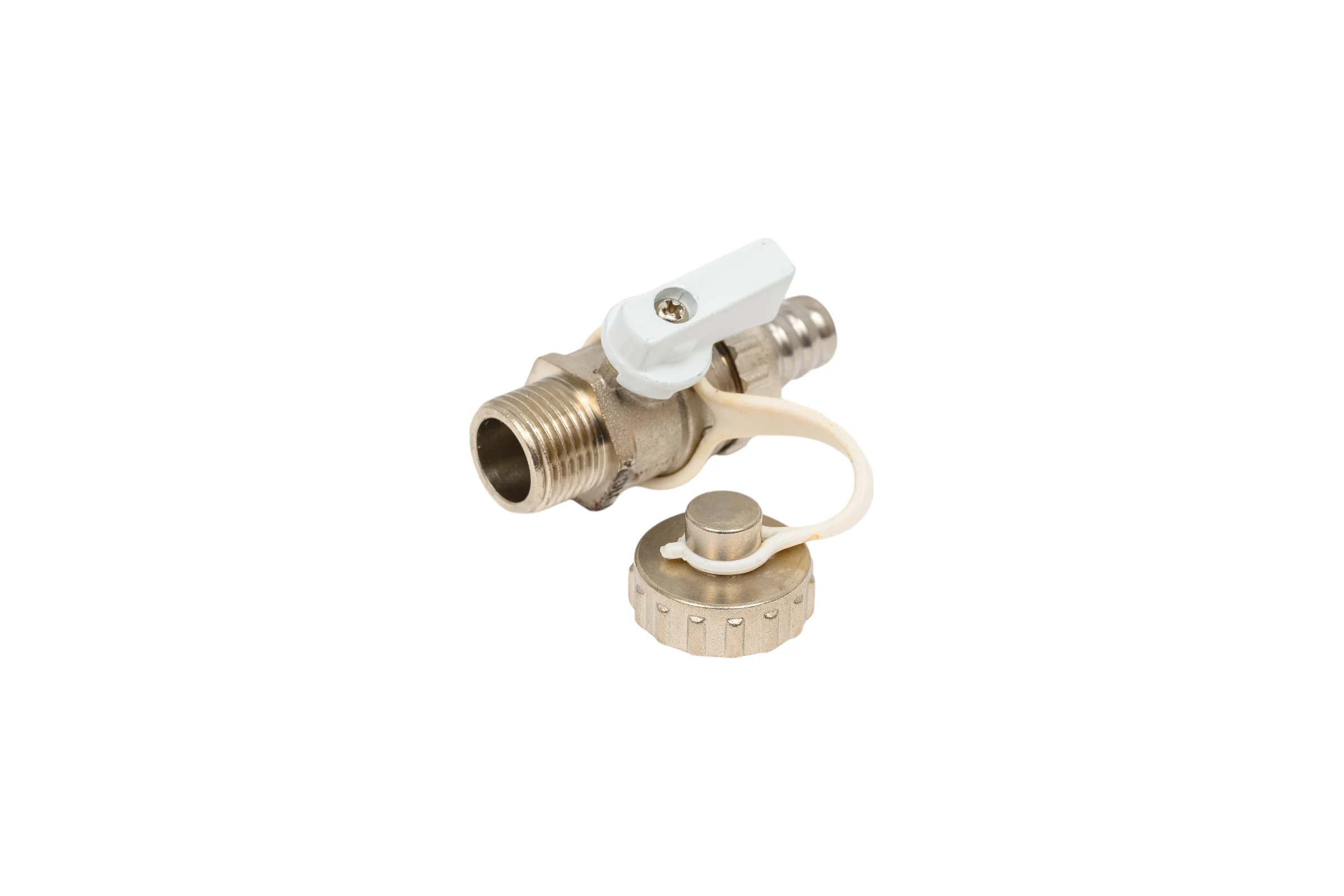 Шаровой дренажный кран с латунным штуцером TEBO НАР 1/2" T-КШ.Д.505.12.БР.CN