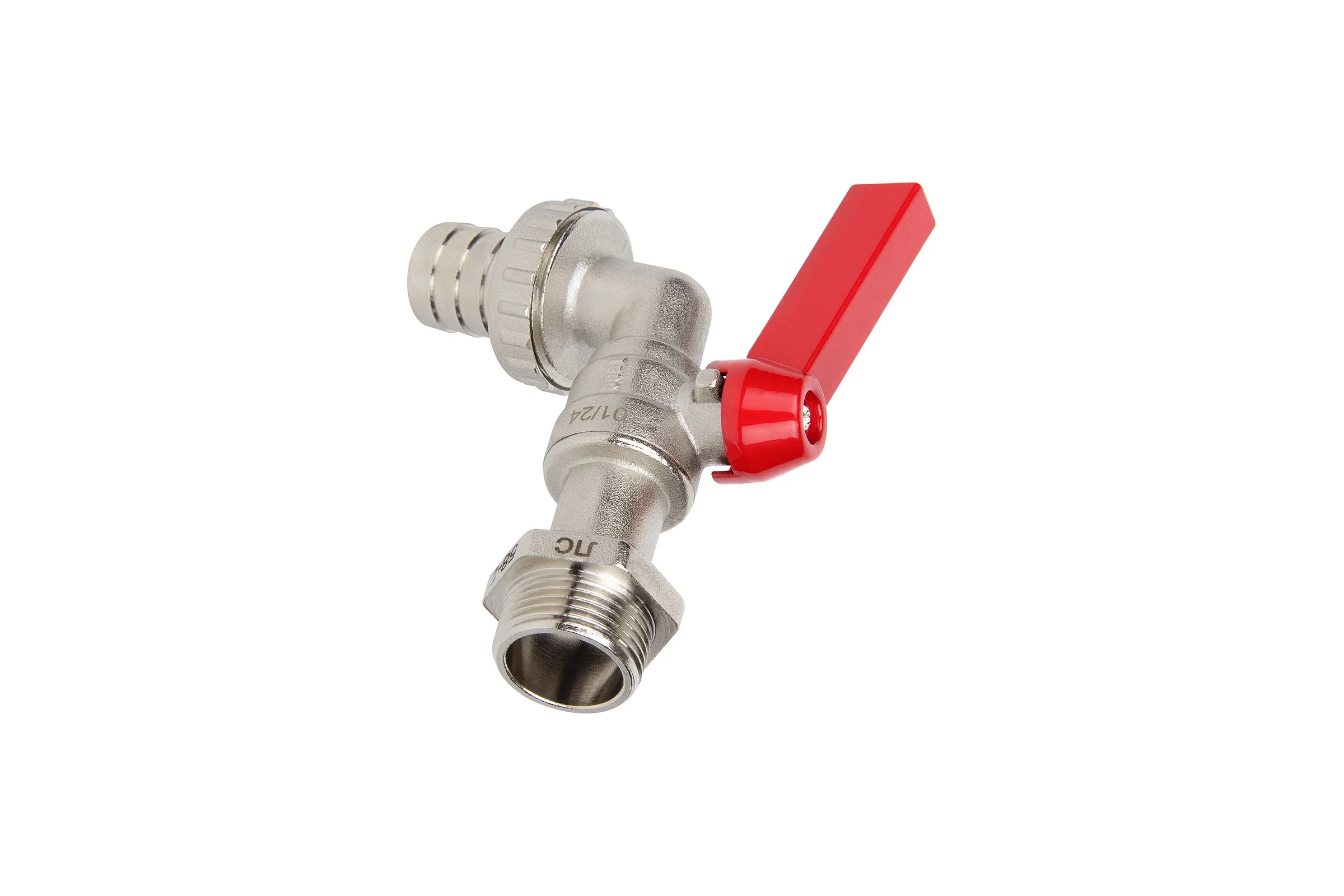 Кран шаровой поливочный с латунным штуцером TEBO НАР 1/2" T-КШ.П.555.12.КР.CN