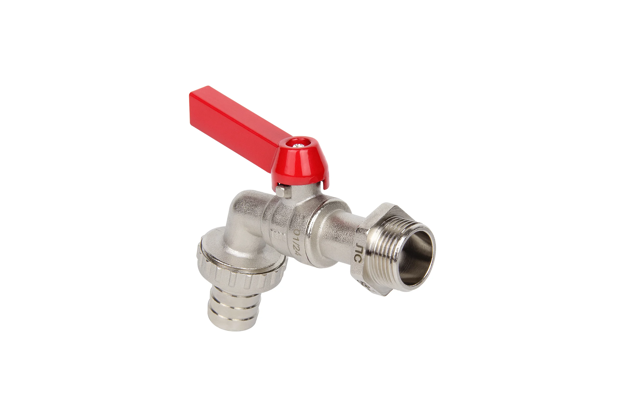 Кран шаровой поливочный с латунным штуцером TEBO НАР 3/4" T-КШ.П.555.34.КР.CN