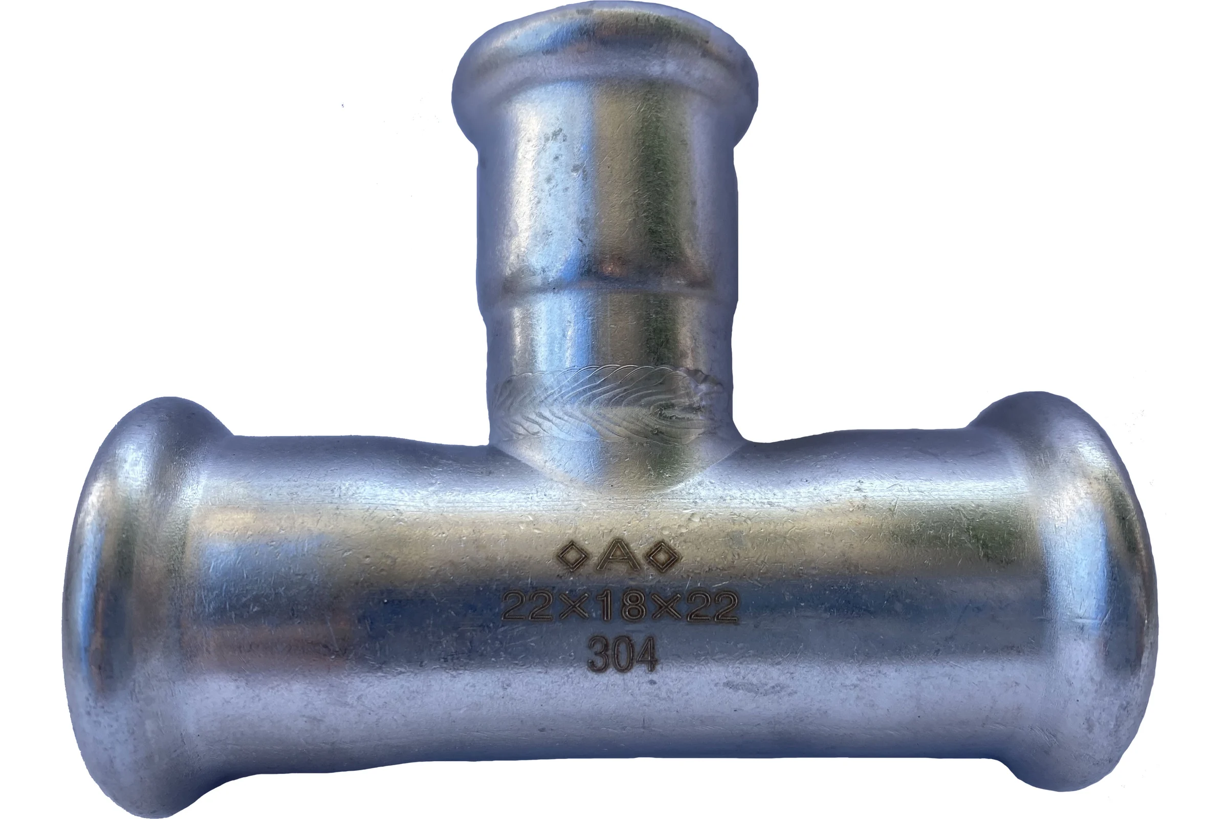 Пресс-тройник Conex Banninger IBP A-Press Inox нержавеющая сталь AISI304 - 22x18x22 мм PS241300221822