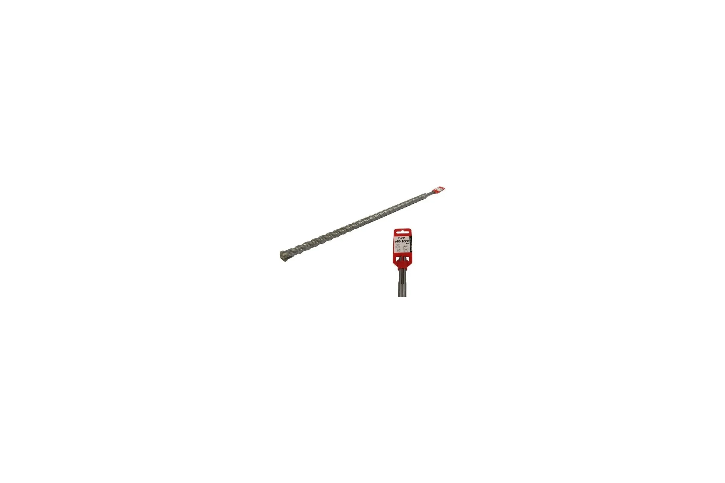 Бур с двойной спиралью SDS-max (40х940х1000 мм) СПЕЦ О-230134