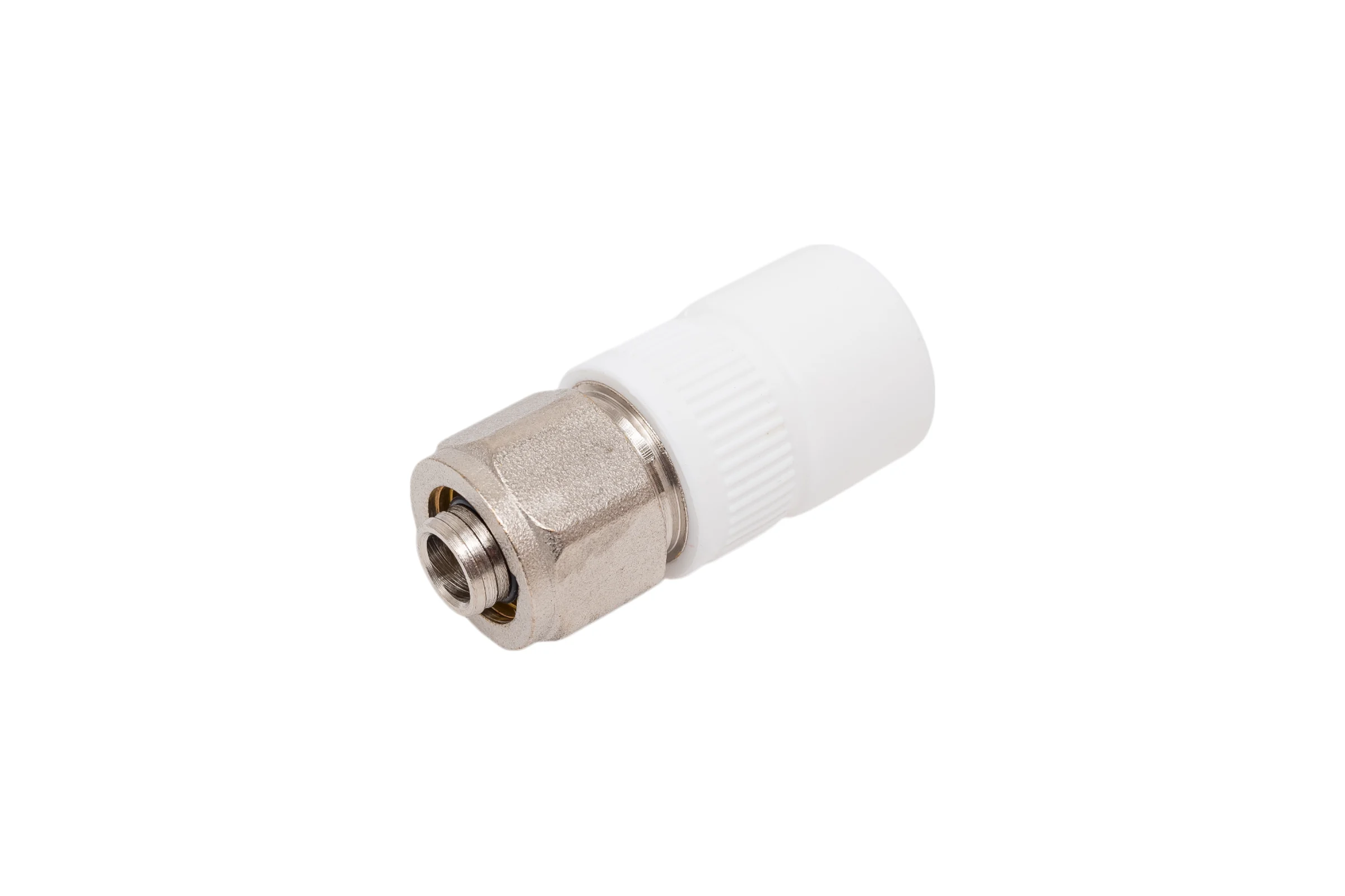Комбинированная муфта для соединения Valfex PPR-PEX труб 20x16 (200/20) () БЕЛАЯ К 11142020