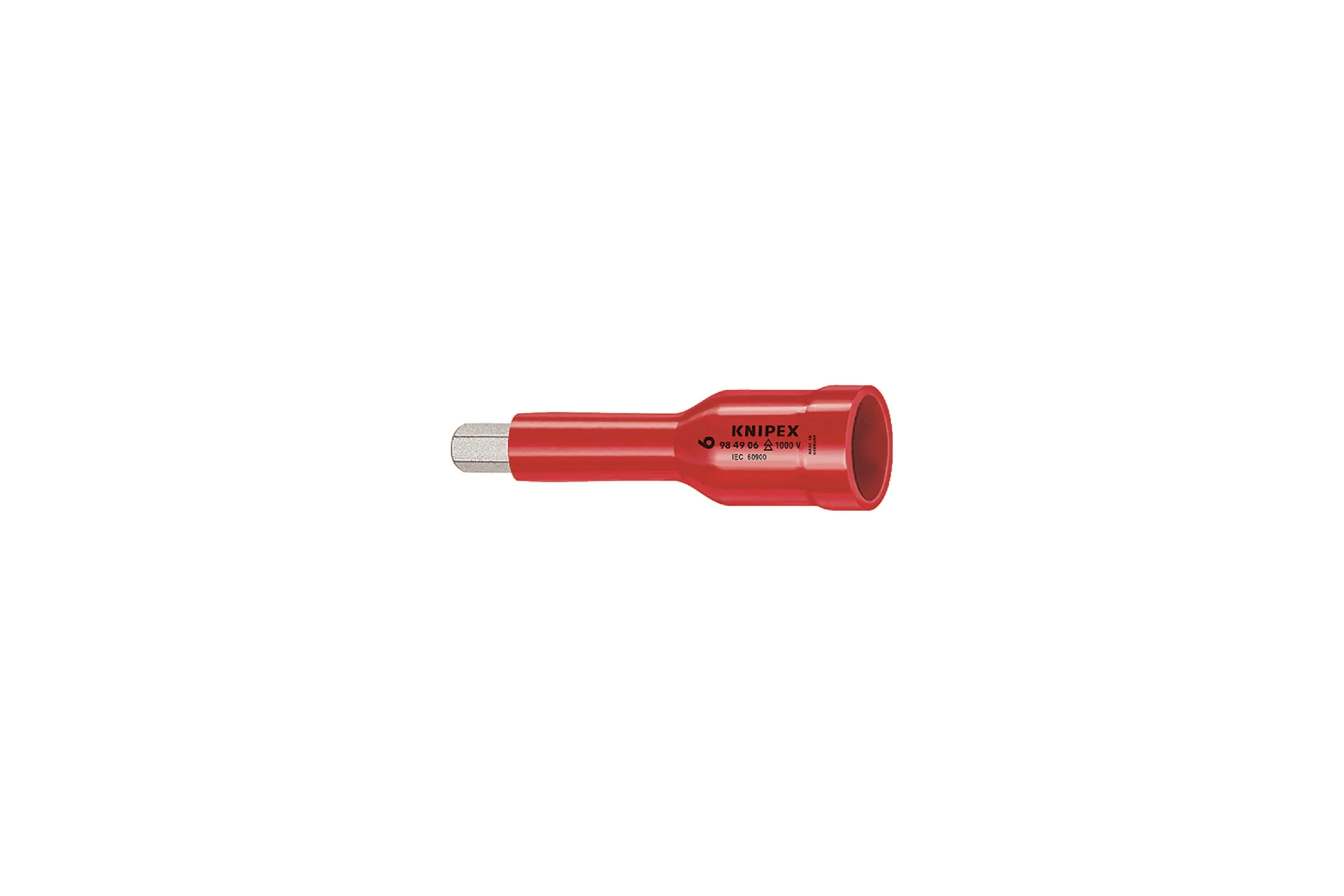 Головка торцевая VDE DR 1/2" с насадкой для винтов с внутренним шестигранником Knipex KN-984906