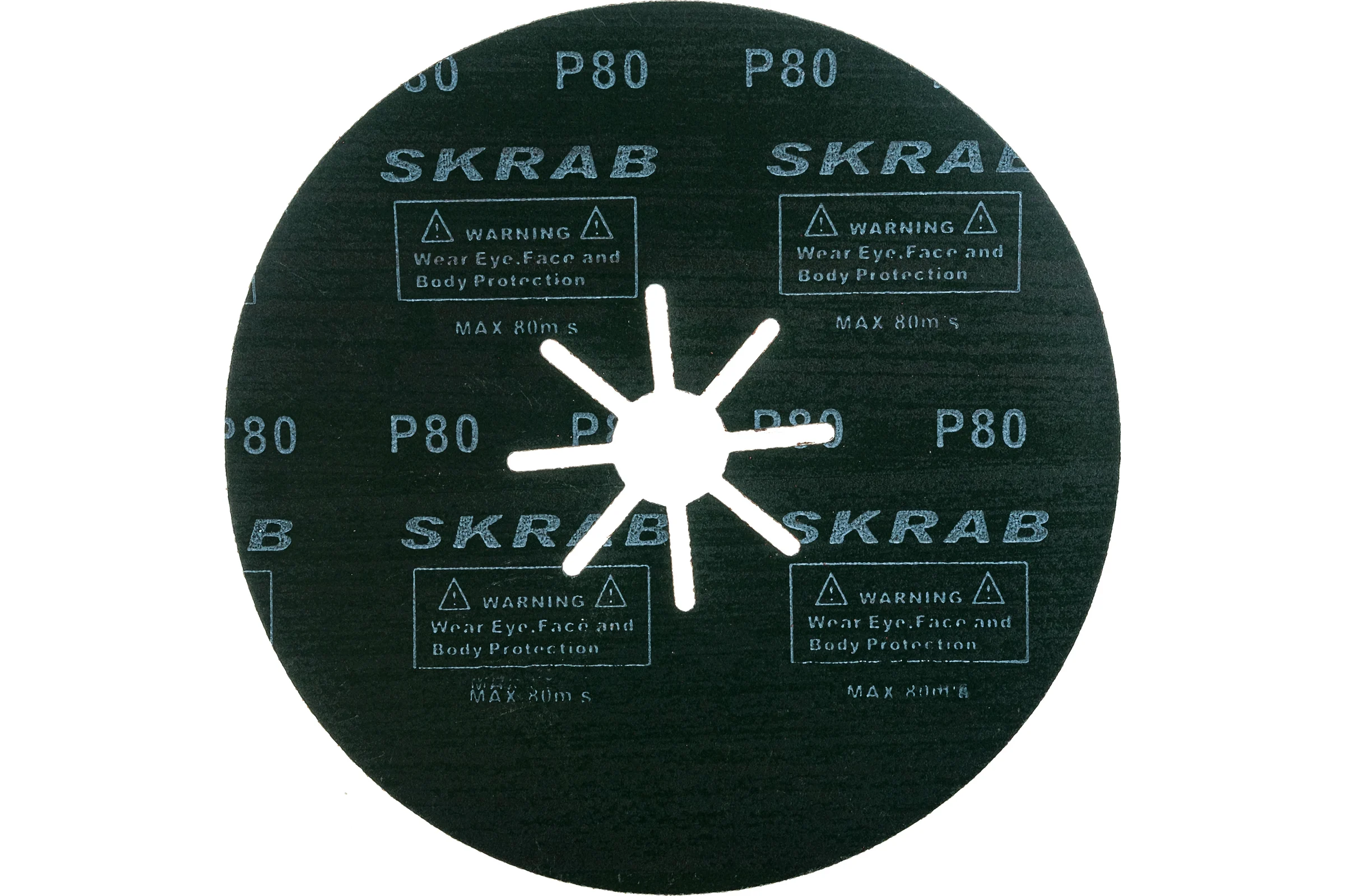 Диск фибровый (25 шт; 180 мм; P80) SKRAB 35793