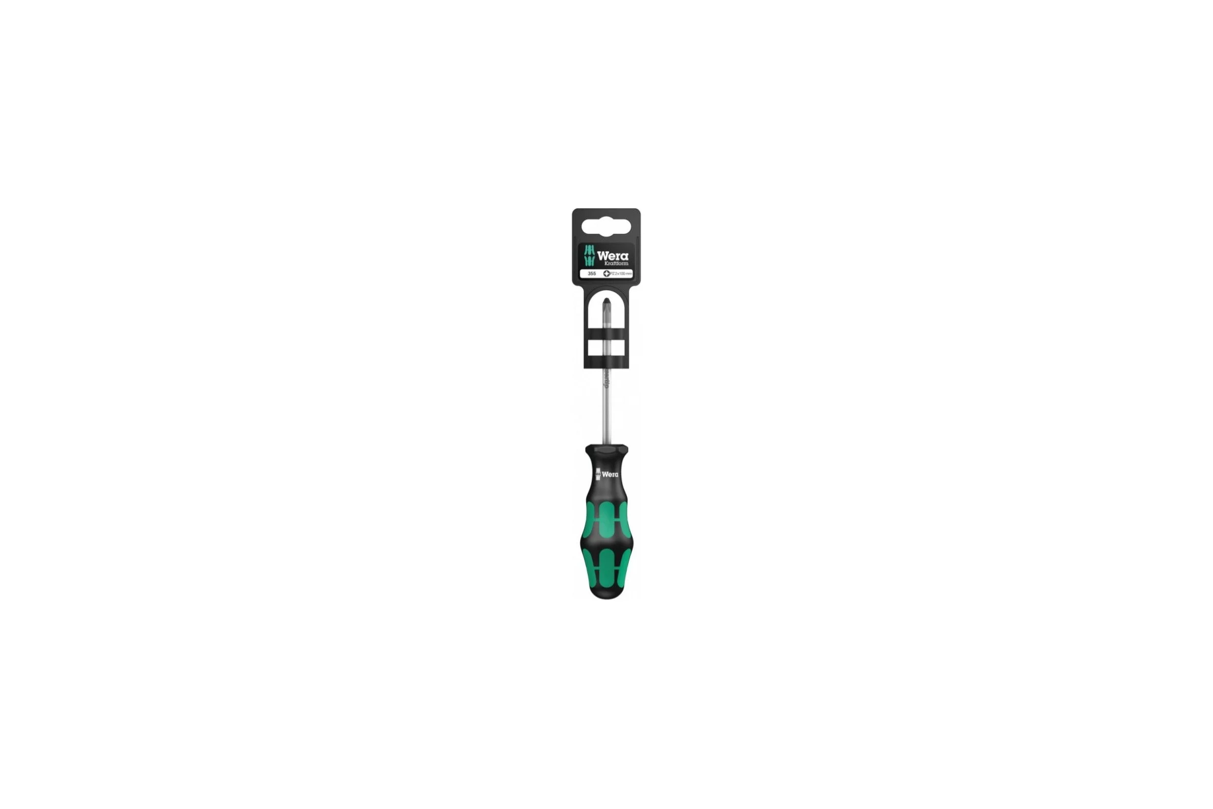 Отвёртка крестовая WERA 355 PZ SB PZ2x100 мм, держатель-еврослот WE-100057