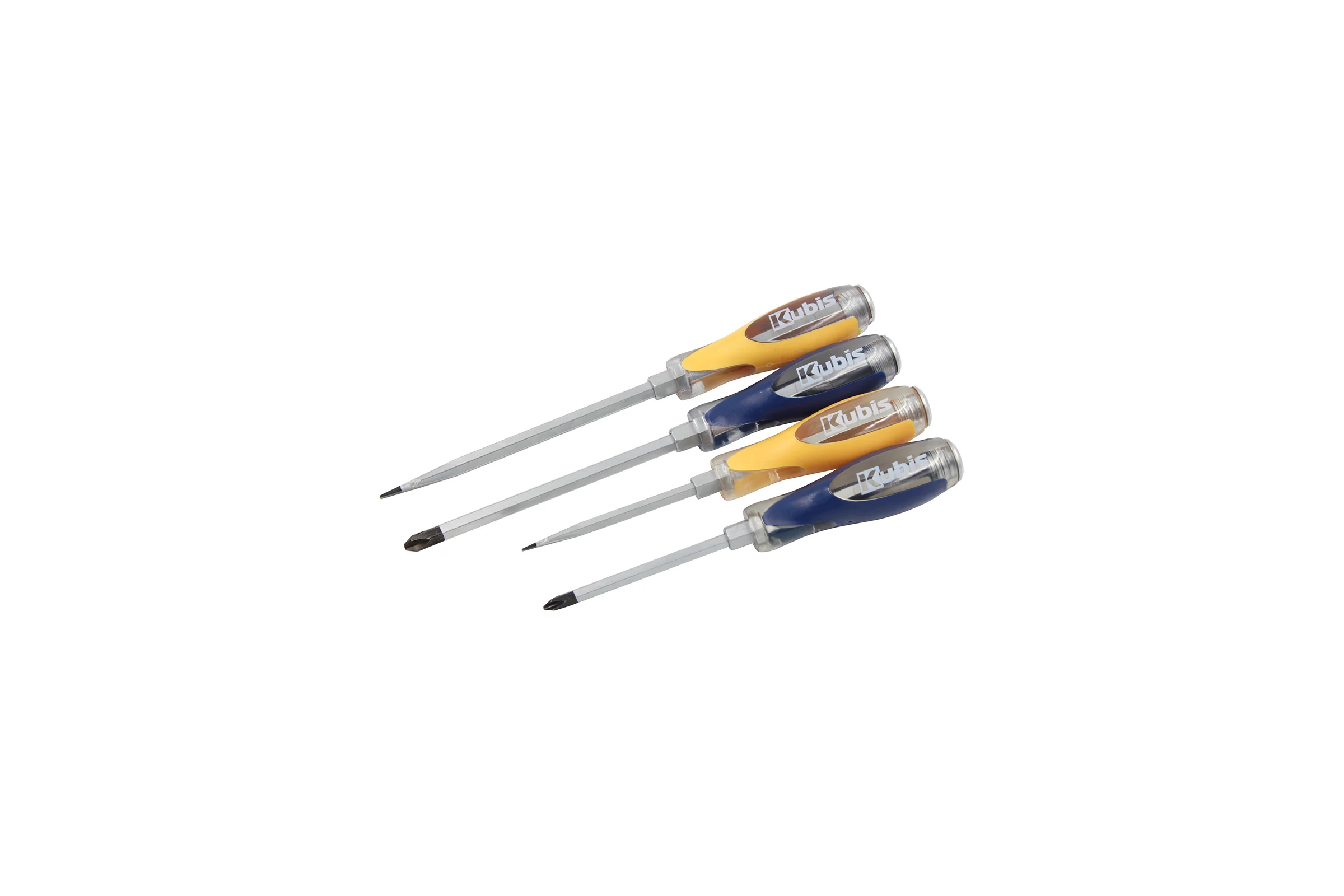 Набор ударных отверток KUBIS PH2x100, 3x150, SL6x100, 8x150 мм, 4 шт. 02-08-4004