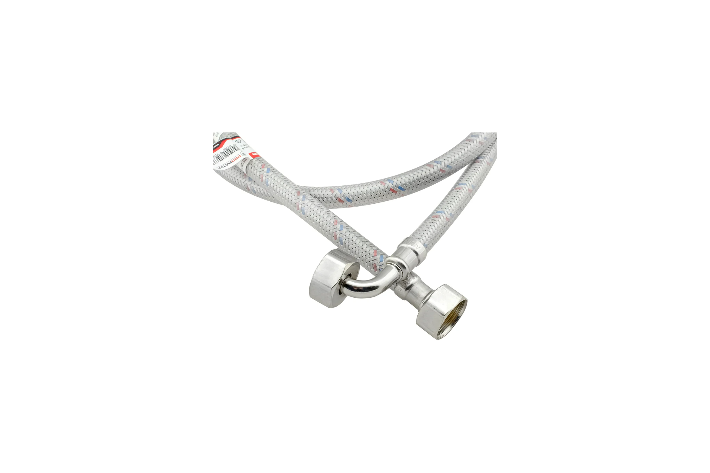 Подводка для стиральных машин угловая PROFACTOR LUXE в/в 3/4" - 150см PF WFH 591.150
