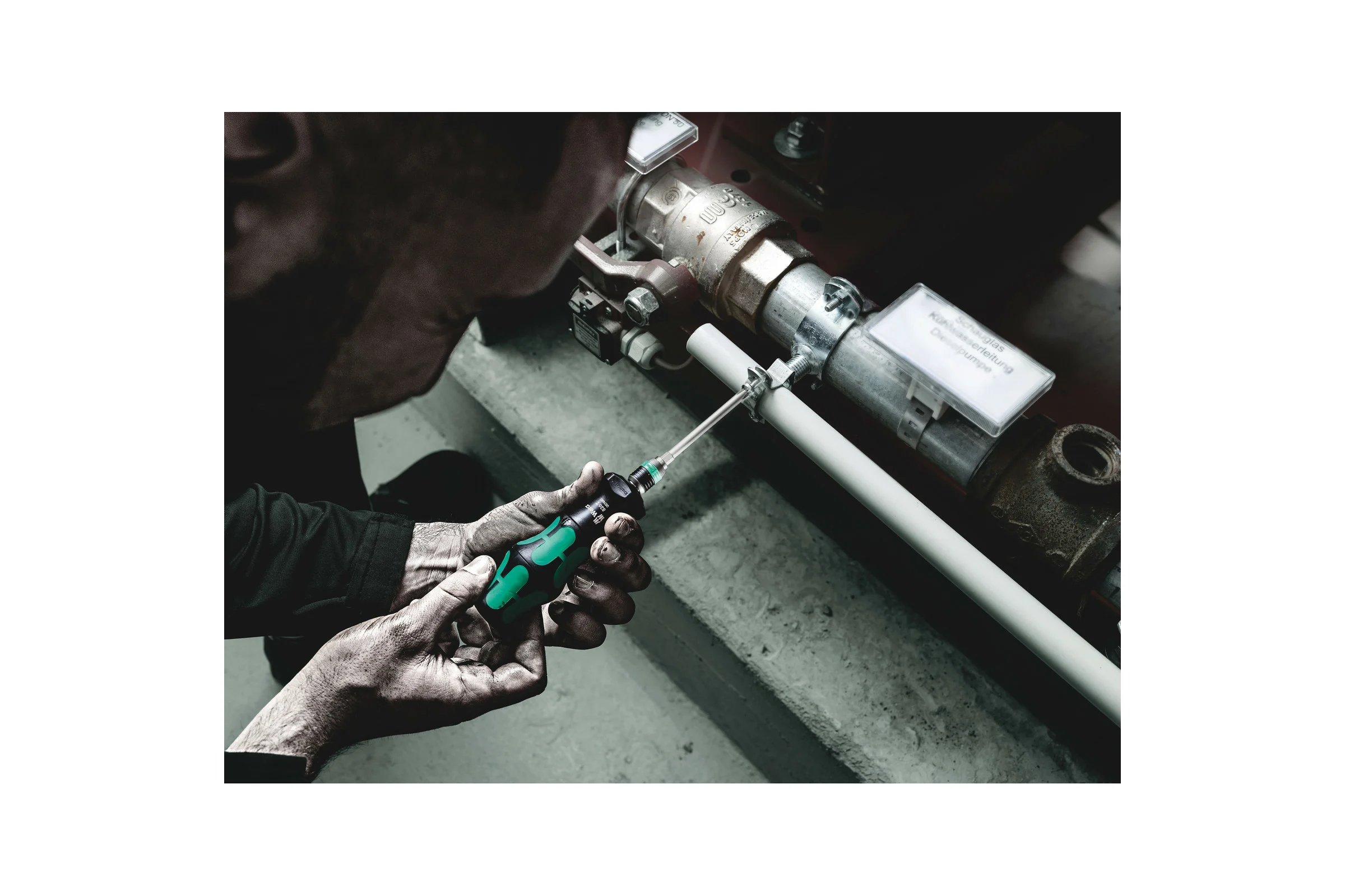 Ручка-держатель WERA 826 T Kraftform Turbo быстрозажимной патрон Rapidaptor, 1/4 x 146 мм WE-057480