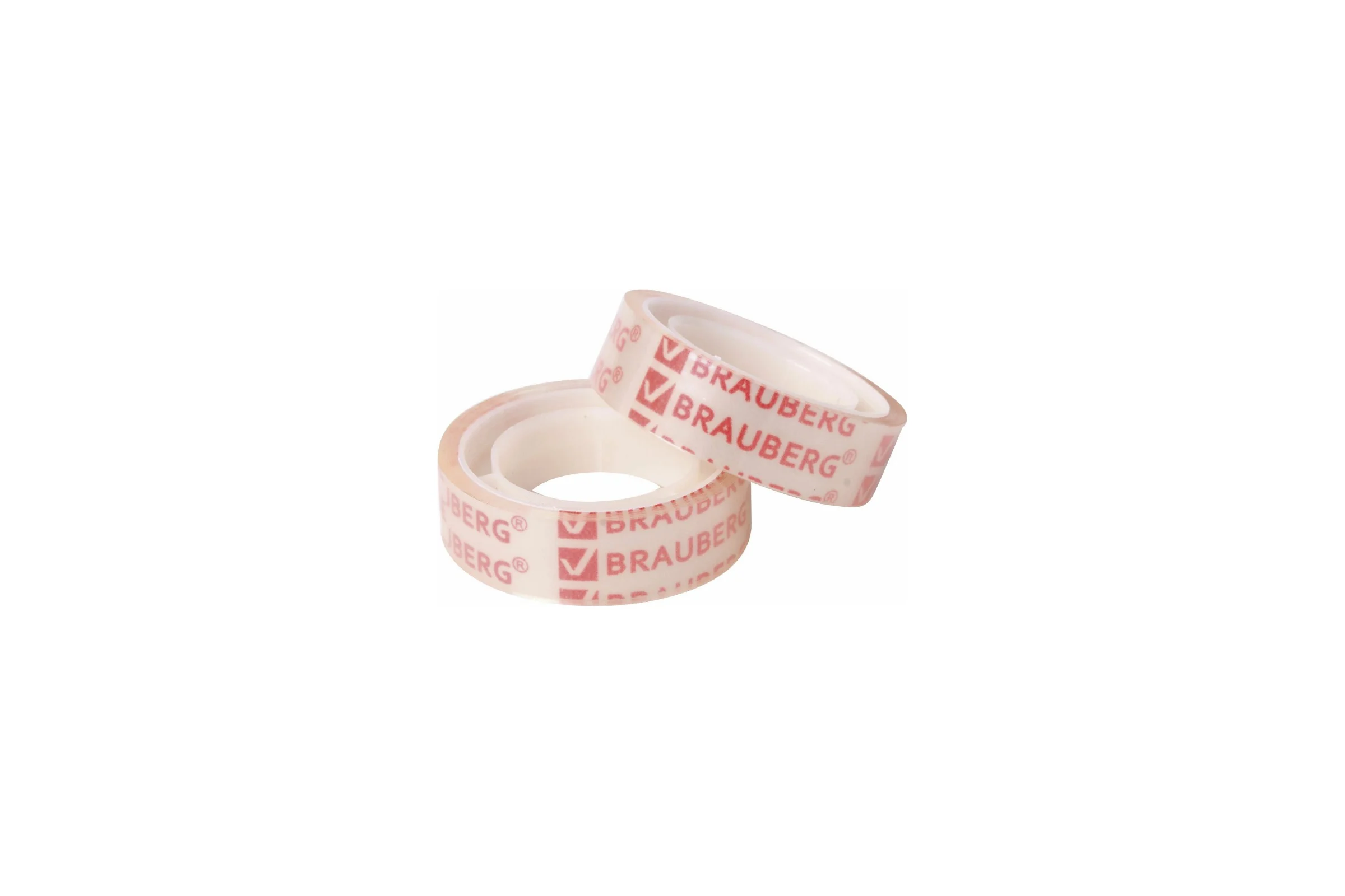Канцелярская клейкая лента BRAUBERG 12 мм х 10 м, 12 шт., прозрачная 223122