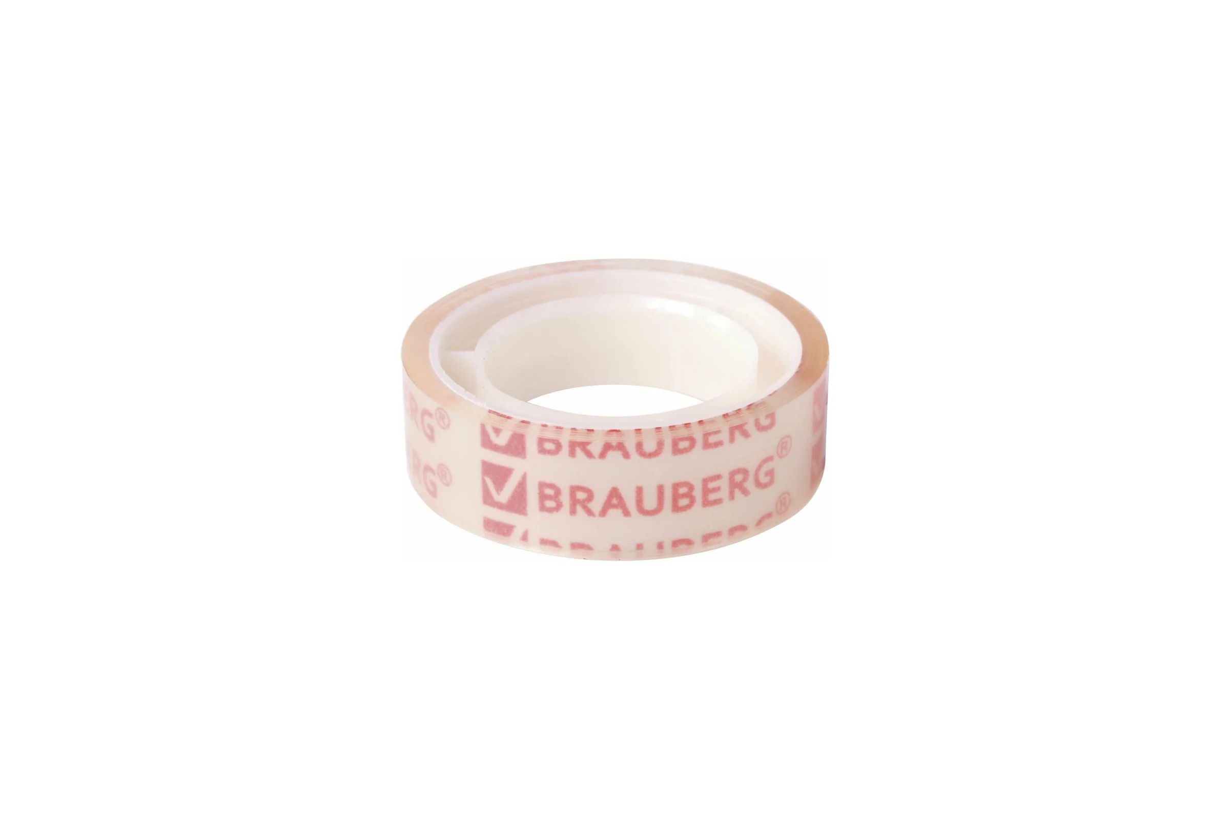 Канцелярская клейкая лента BRAUBERG 12 мм х 10 м, 12 шт., прозрачная 223122