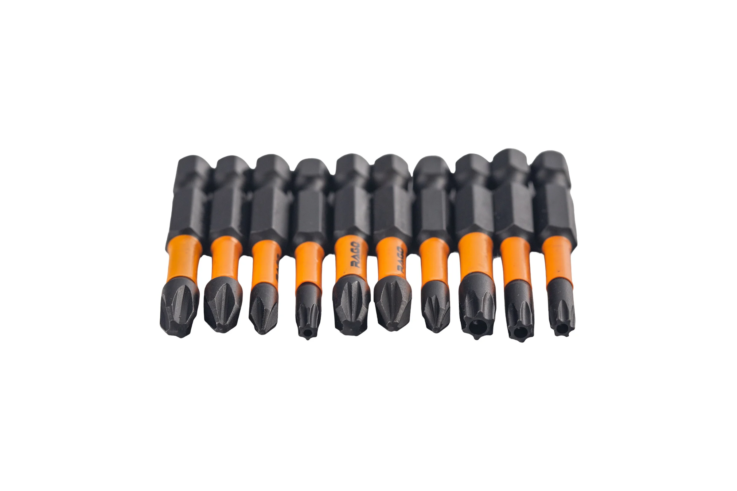 Набор бит для шуруповерта RAGE By VIRA магнитные торсионные IMPACT S2 PH PZ TORX x 50 мм 10 шт 554196