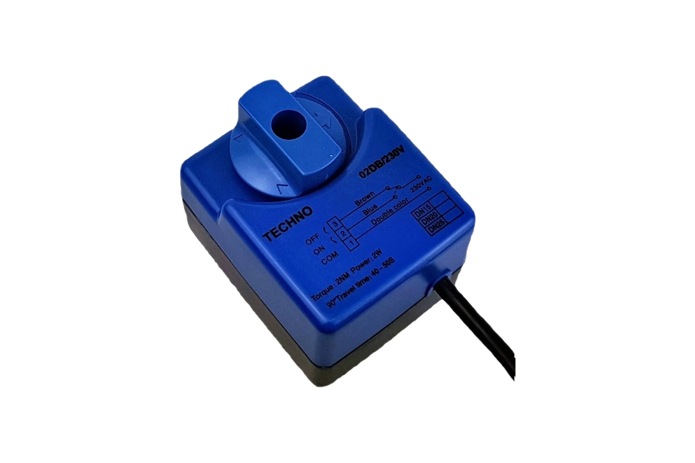 Электропривод для шарового крана TECHNO 02DB/230V (DN15,DN20,DN25) 02Nm, ON/OFF, 230В 600220