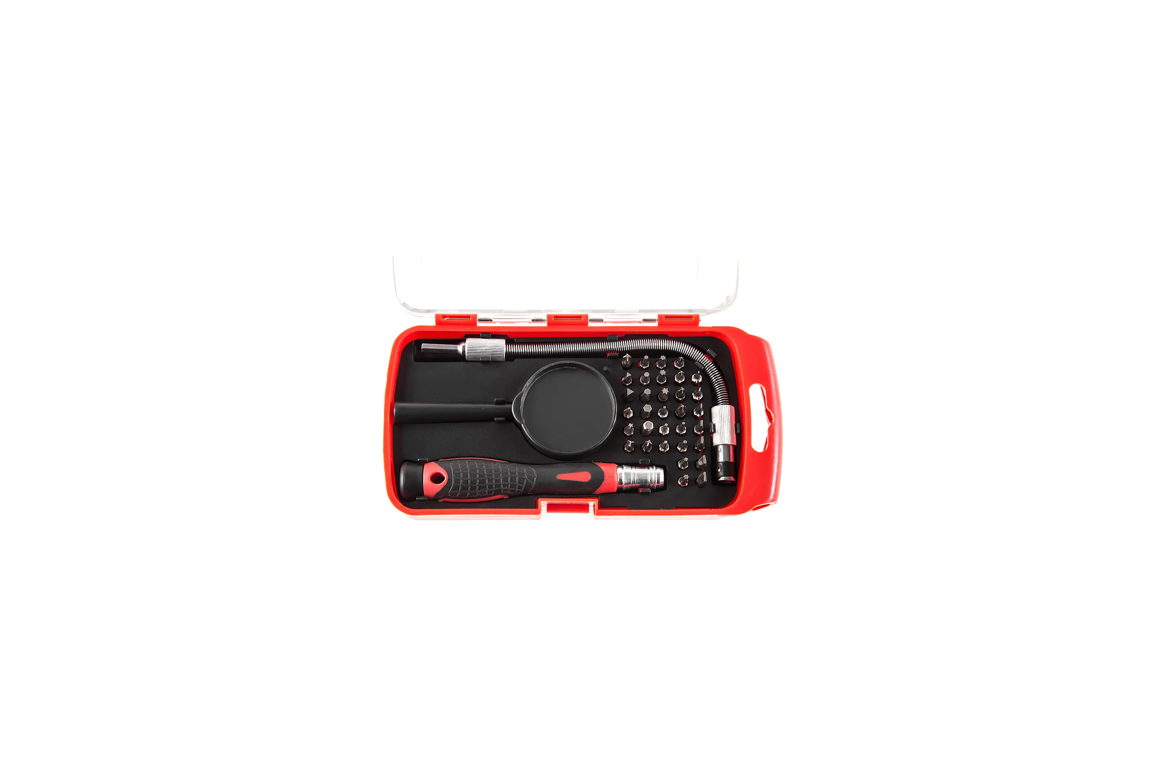 Отвертка с набором бит HAMMER Flex 601-033 для точных работ, 33 шт 400840