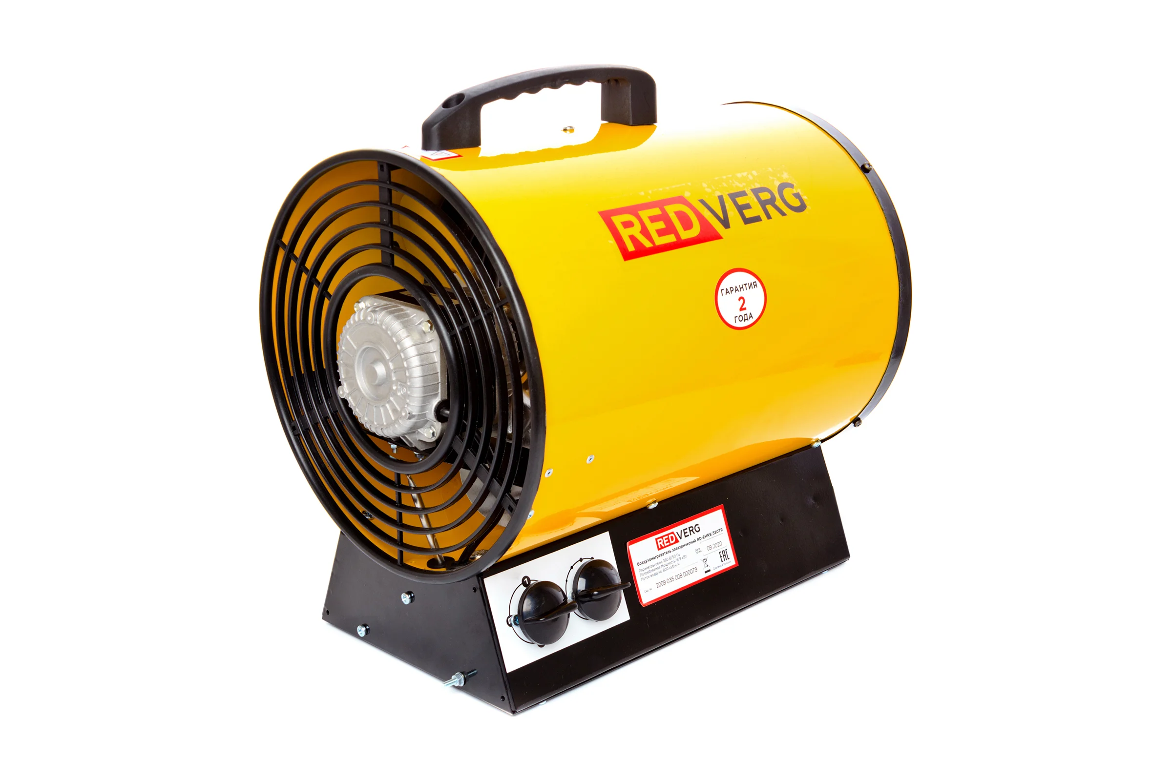Электрический воздухонагреватель REDVERG RD-EHR9/380ТR 6659863