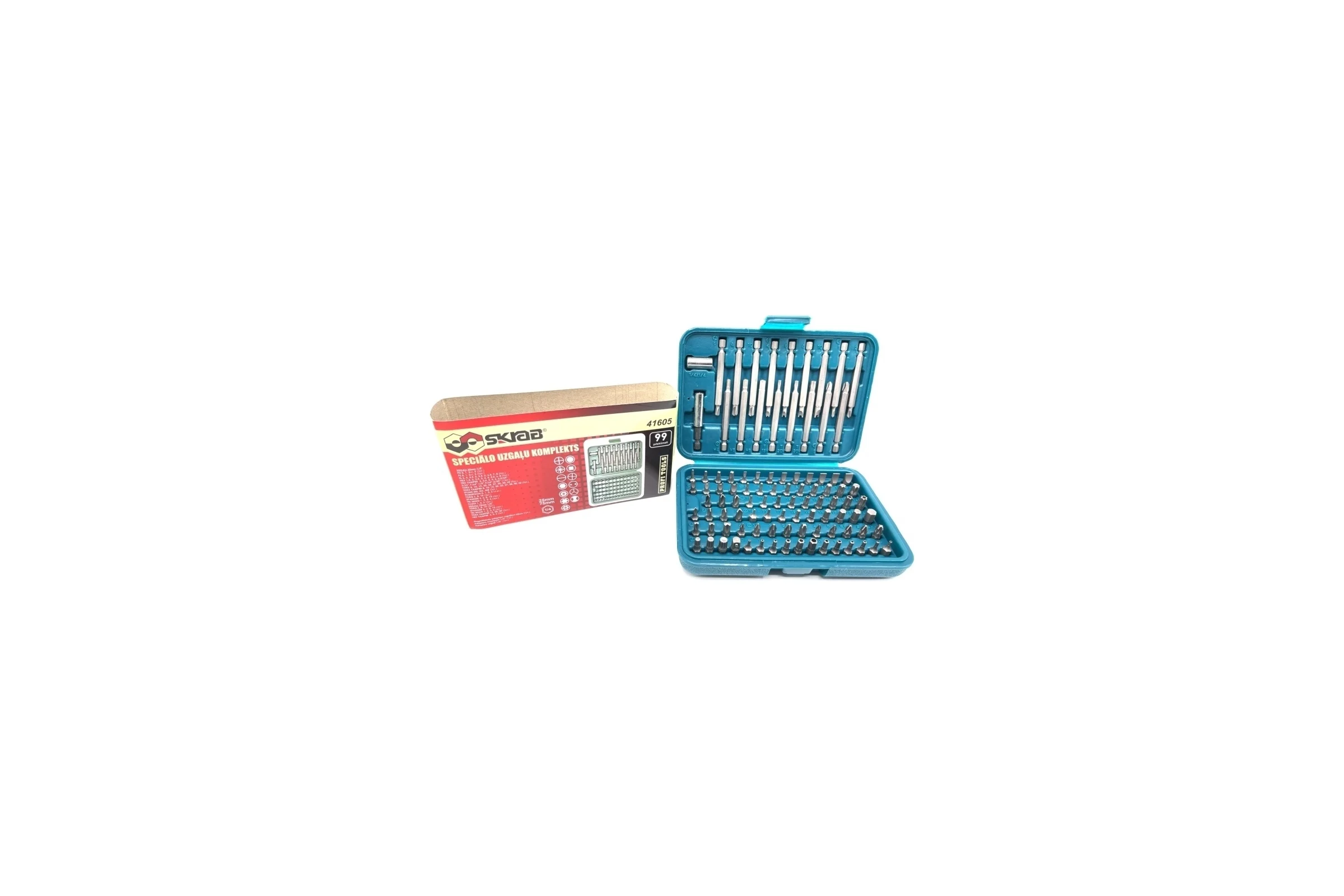 Набор бит  99AOSBD3A37D 99 предметов SKRAB 41605