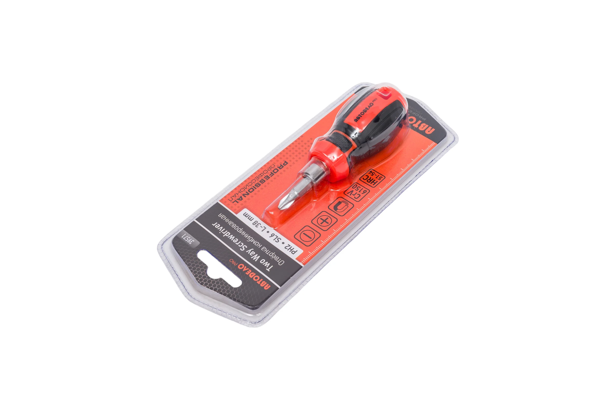 Комбинированная отвертка АвтоDело PH2-SL6 L=38mm PRO 39571 16090