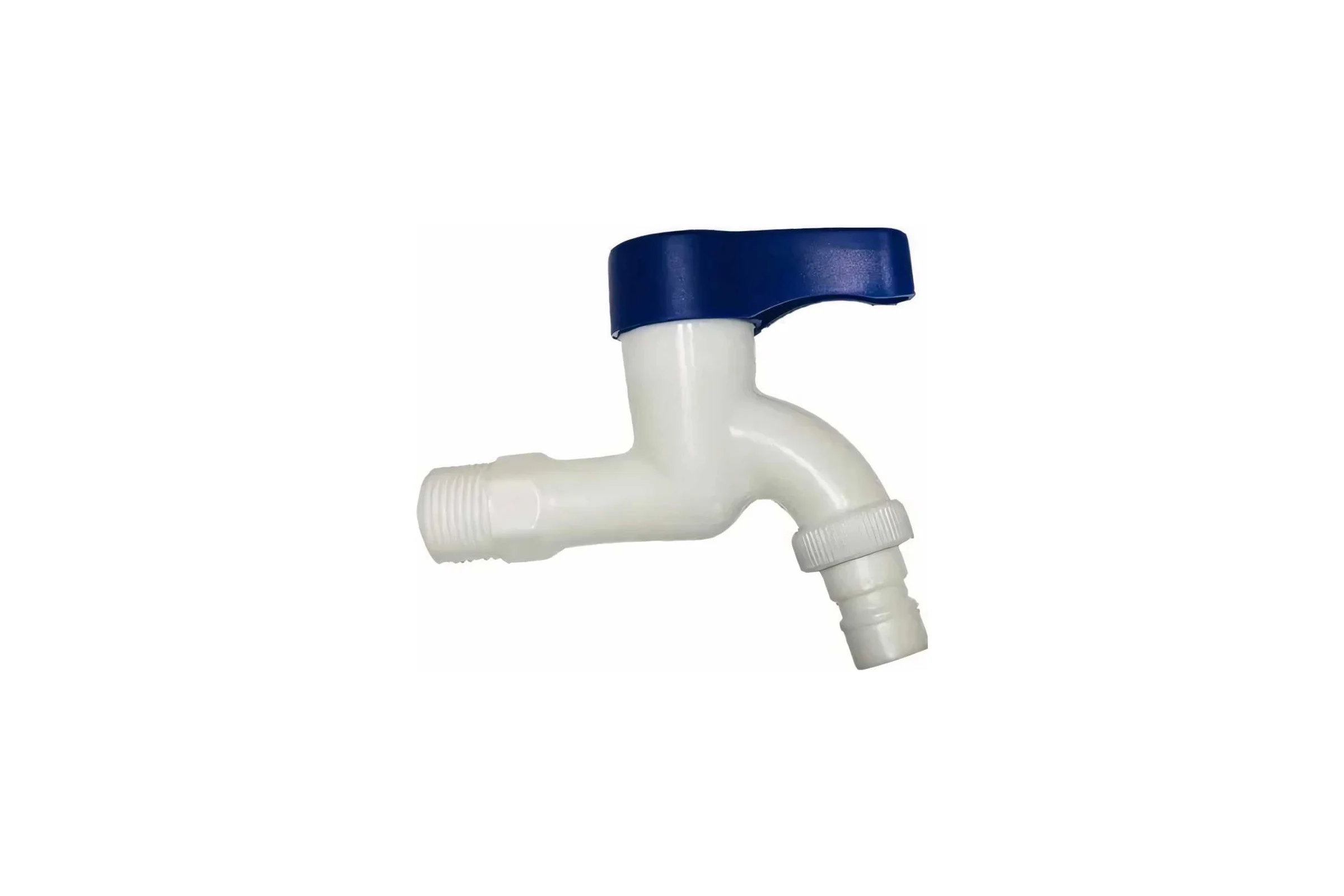 Кран водоразборный РМС 1/2, из высокопрочного пластика - БЕЛЫЙ PL3KR-1/2