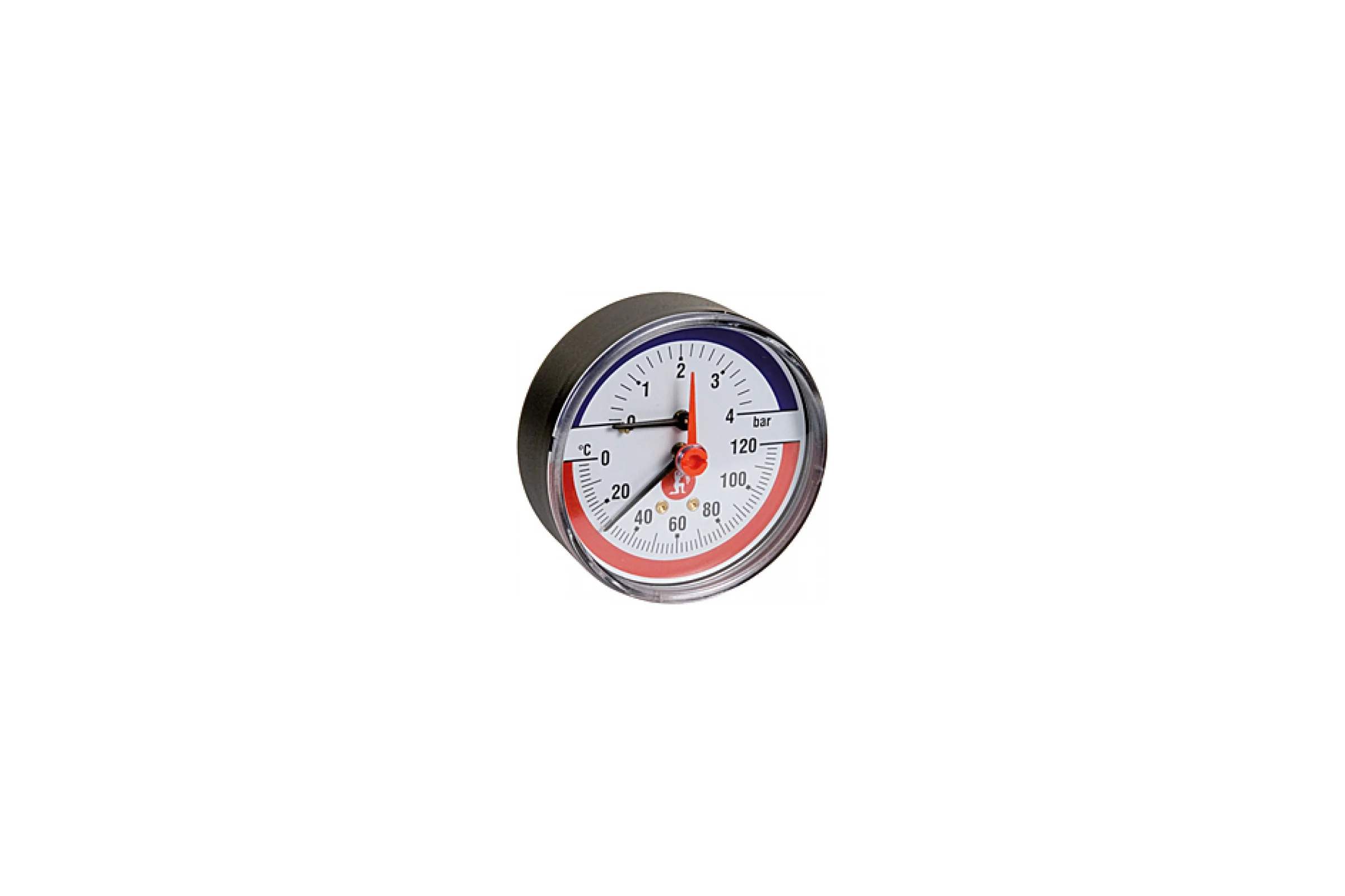 Термоманометр R226 осевой (0-4 бар; 0-120°; 1/2") Giacomini R226Y001 011-0532