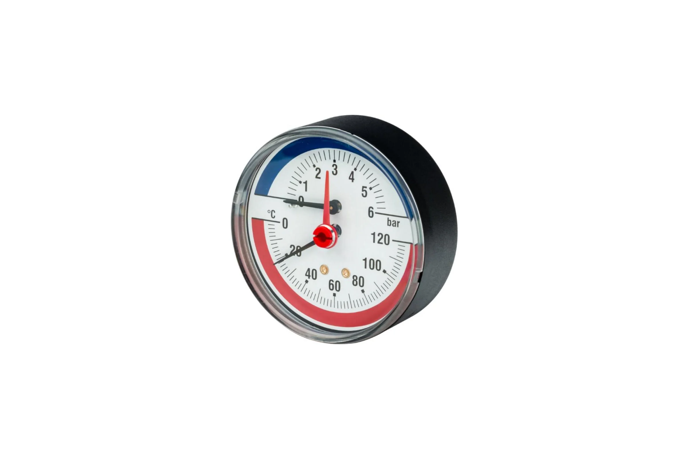 Термоманометр R226 осевой (0-6 бар; 0-120°; 1/2") Giacomini R226Y002 011-0460
