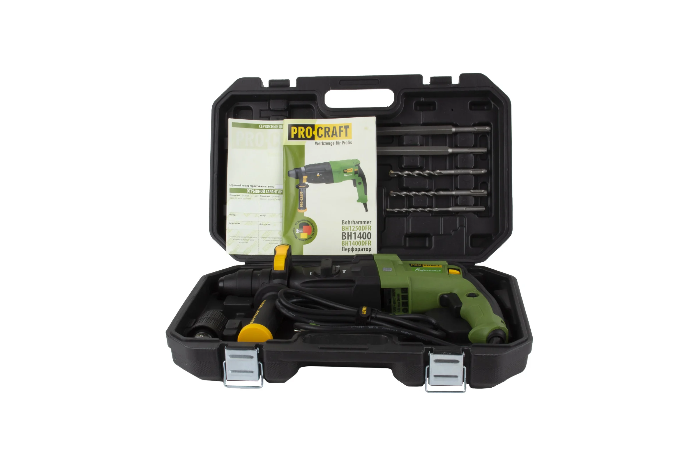 Электрический сетевой перфоратор PROCRAFT BH-1400 DFR BH1400DFR