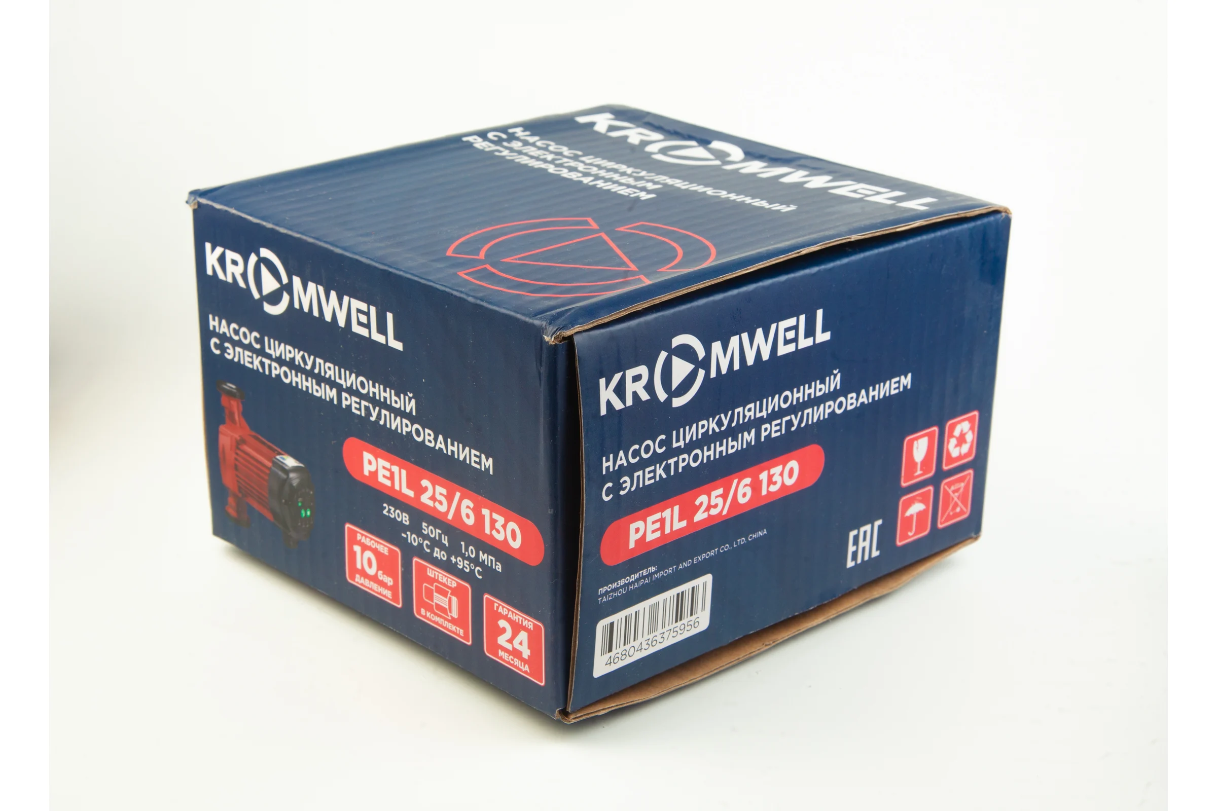 Насос для отопления с частотным регулированием KROMWELL PE1L 25/6 130