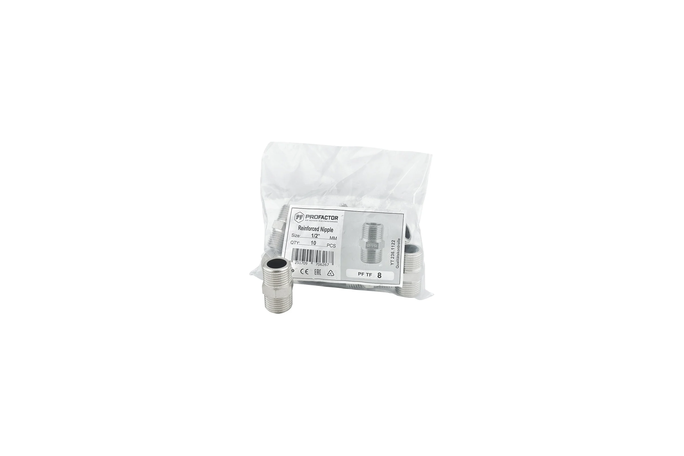 Бочонок никелированный усиленный PROFACTOR 1/2" PF TF 8