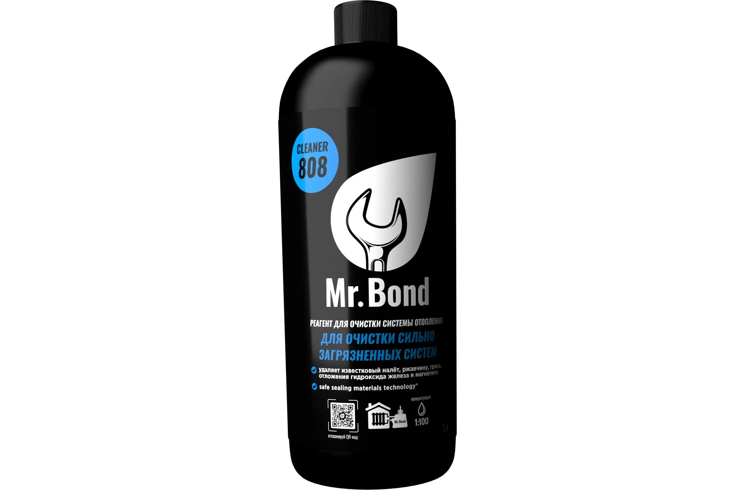 Реагент для очистки сильно загрязненных систем отопления на воде Mr.Bond Cleaner 808R MB3031808001
