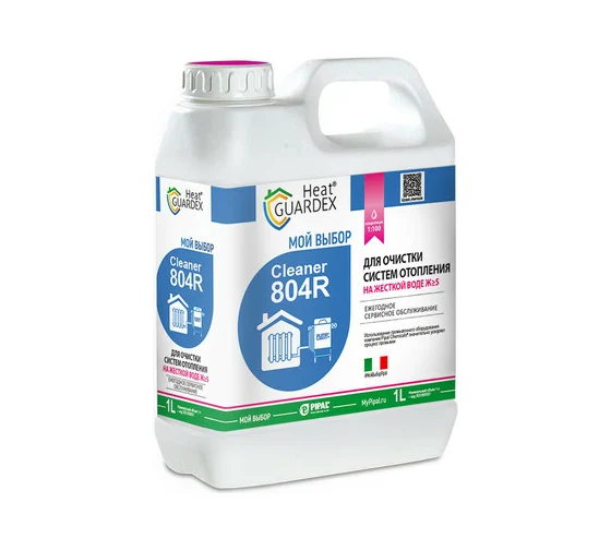 Реагент для очистки систем отопления на воде с жесткостью HeatGuardex Cleaner 804 R 303180400 3031804001
