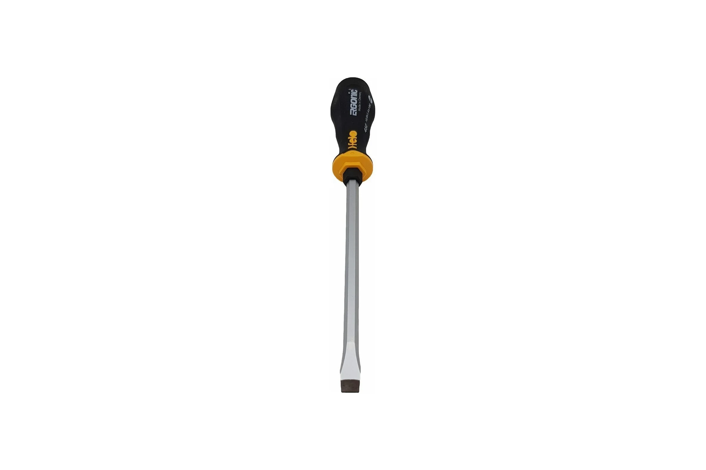Плоская шлицевая ударная отвертка Felo Ergonic 10,0X1,6X180 45010040