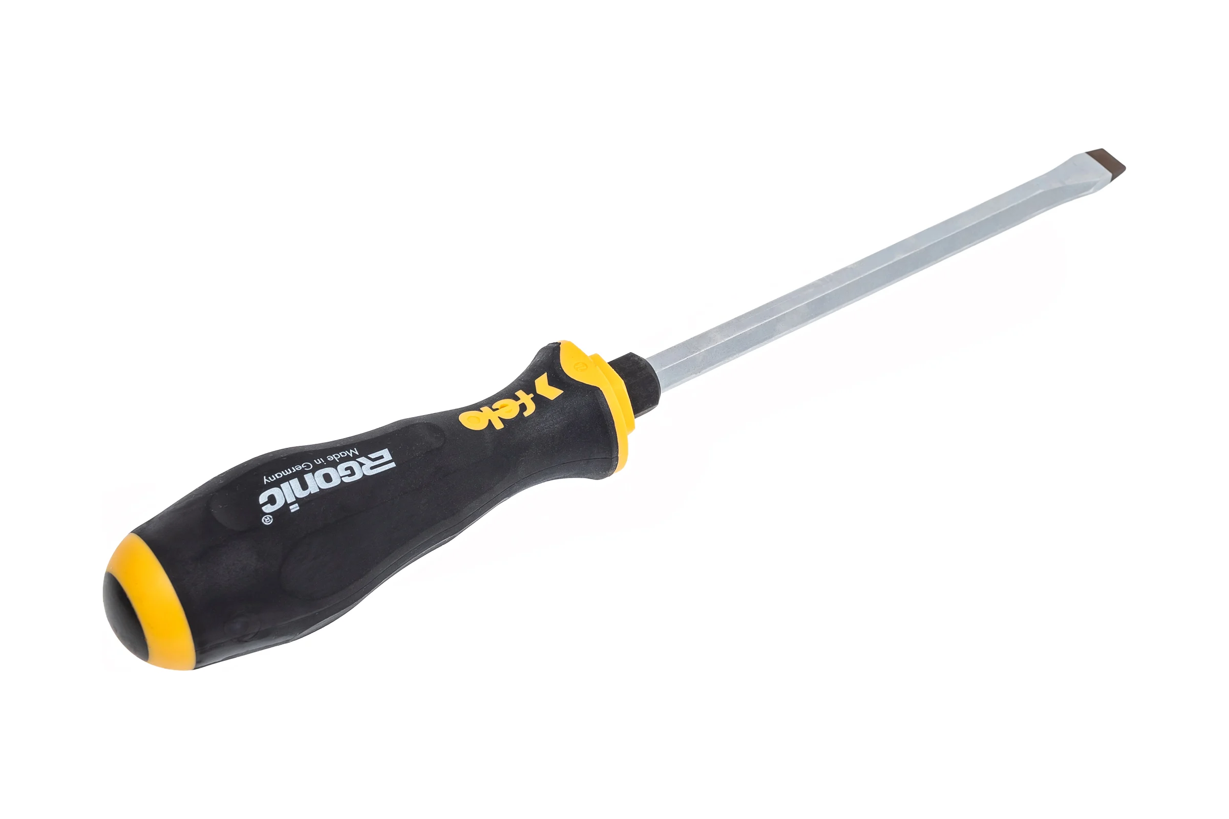 Плоская шлицевая ударная отвертка Felo Ergonic 9,0X1,6X150 45009040