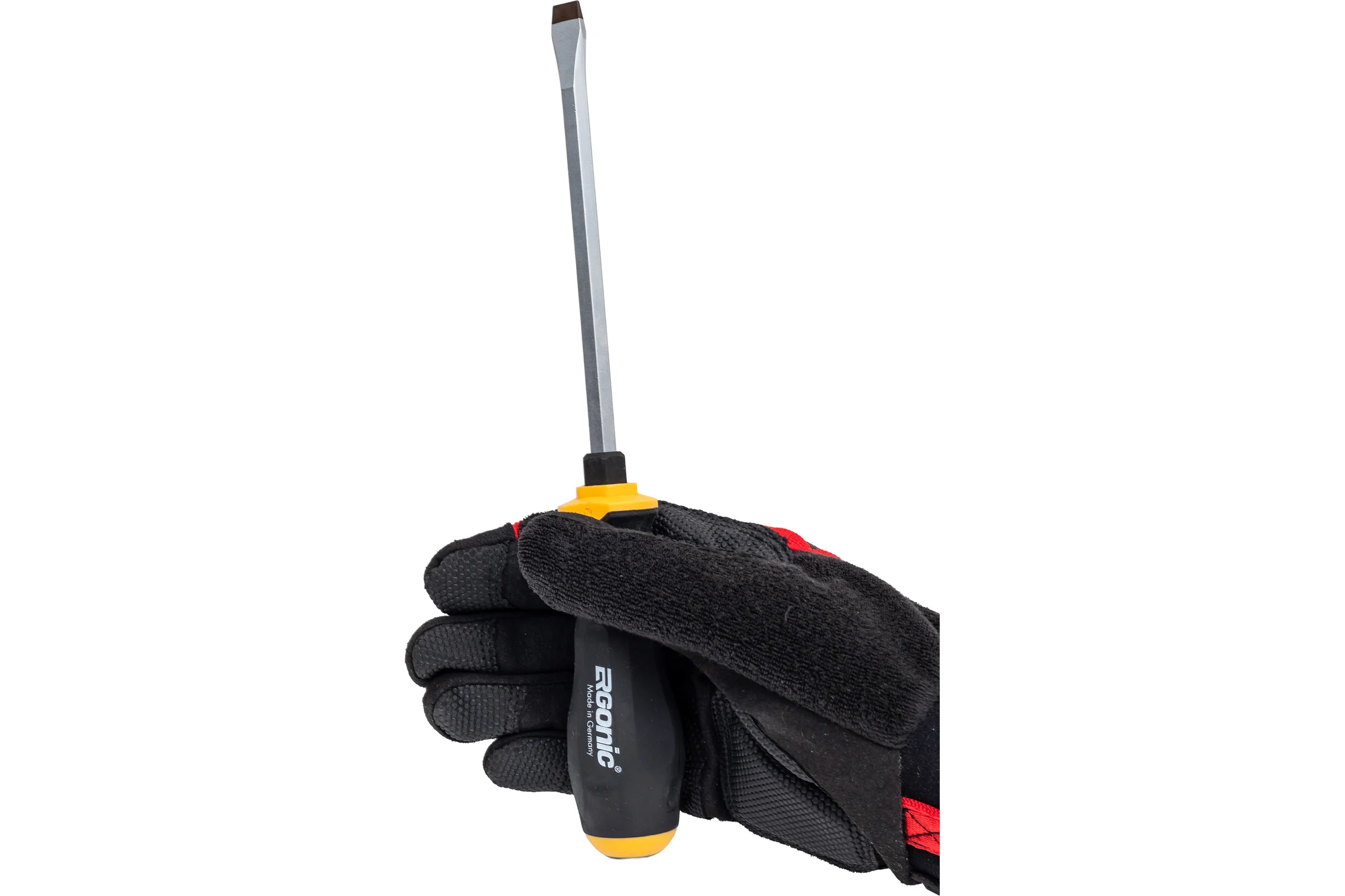 Плоская шлицевая ударная отвертка Felo Ergonic 9,0X1,6X150 45009040