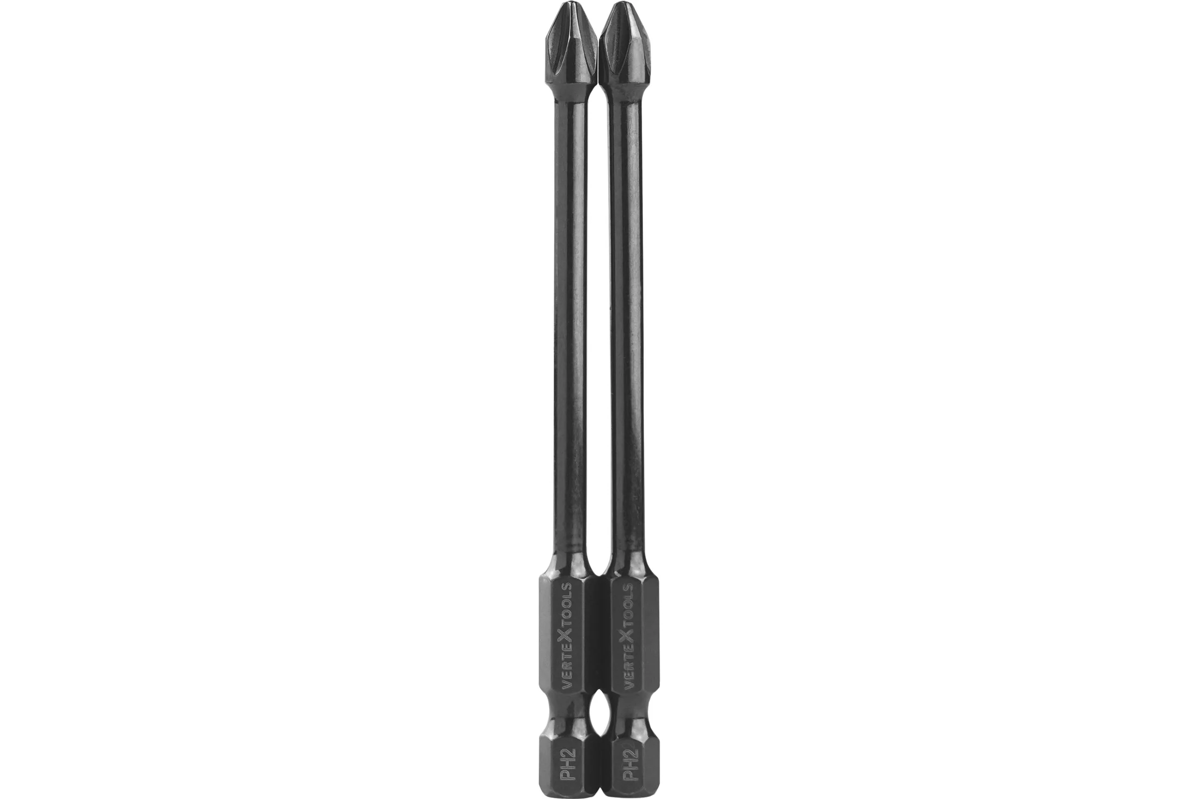 Бита IMPACT TORSION PH2, 90 мм, 2шт vertextools IP-TR-PH2-90-2