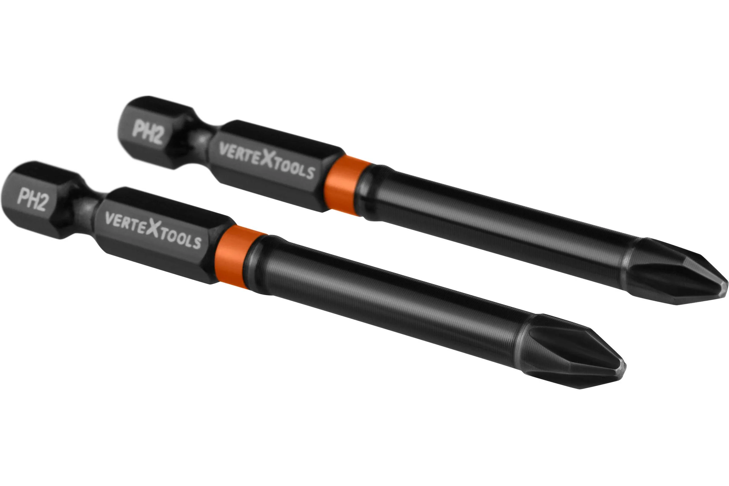 Бита IMPACT PH2, 70 мм, 2 шт vertextools IP-PH2-70-2