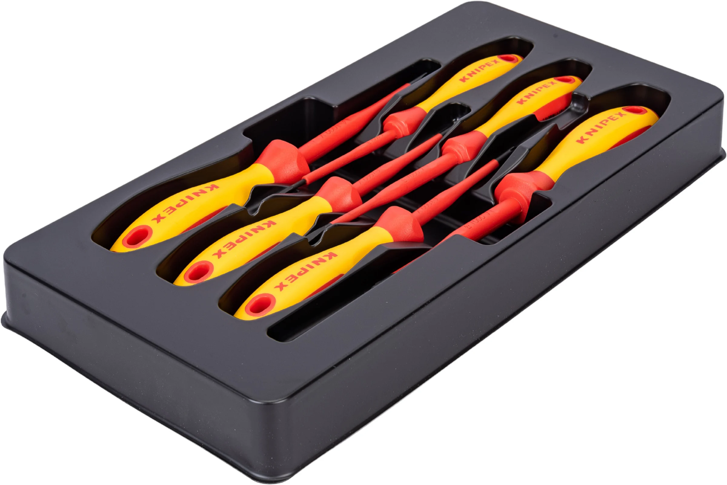 Набор отвёрток KNIPEX VDE, тонкие, 6 предметов, SL2.5/4, PlusMinus PH/S PZ/S 1/2 KN-002012V05