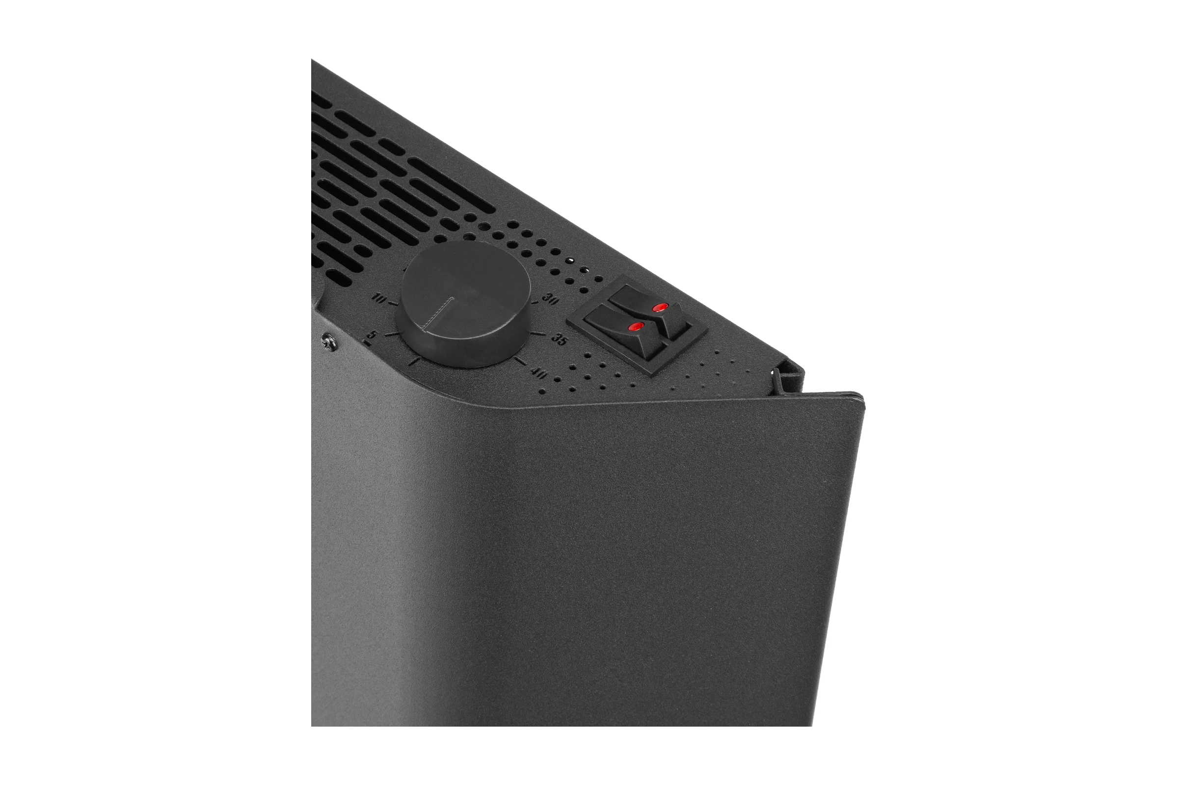 Конвектор электрический Denzel XCE-1500B, 230 В, 1500 Вт, черный, сушилка, колеса, Х-элемент 98128