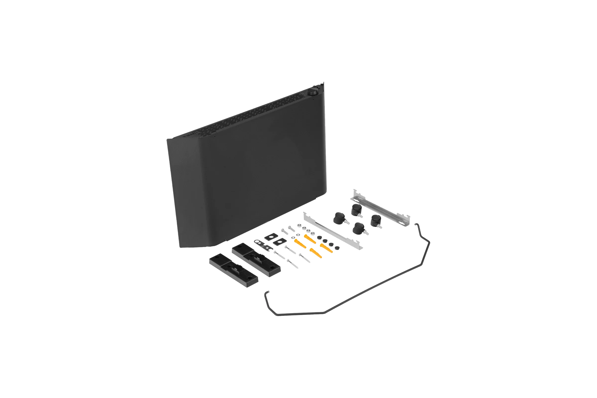 Конвектор электрический Denzel XCE-1500B, 230 В, 1500 Вт, черный, сушилка, колеса, Х-элемент 98128