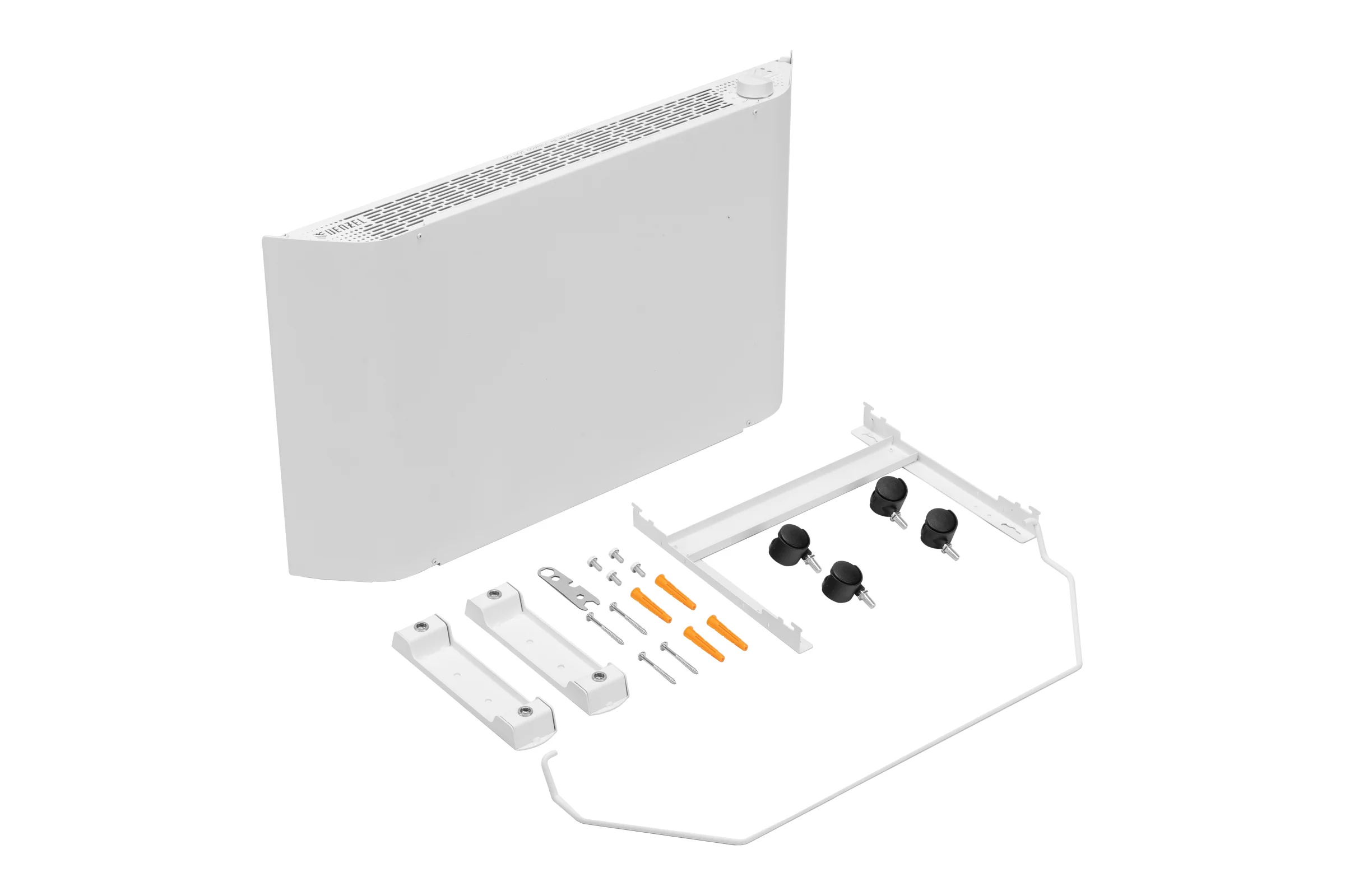 Конвектор электрический Denzel XCE-1500, 230 В, 1500 Вт, белый, сушилка, колеса, Х-элемент 98131