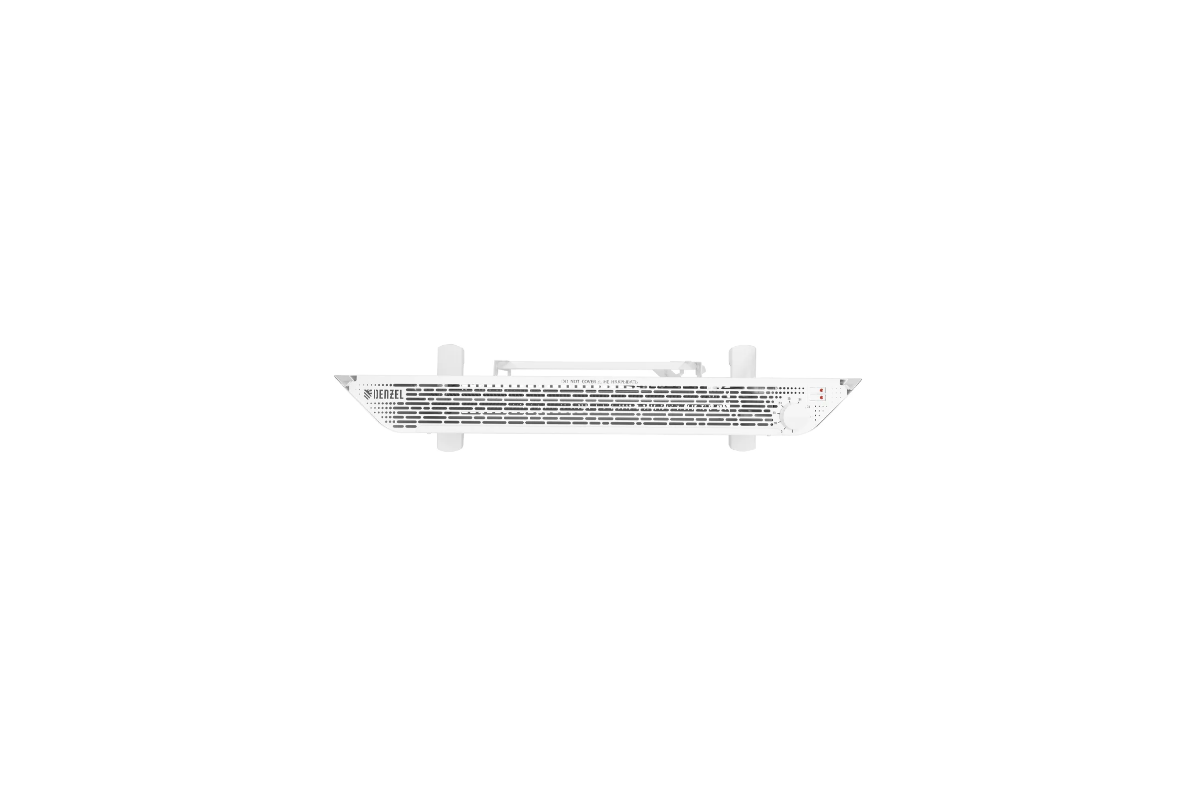 Конвектор электрический Denzel XCE-2000, 230 В, 2000 Вт, белый, сушилка, колеса, Х-элемент 98132