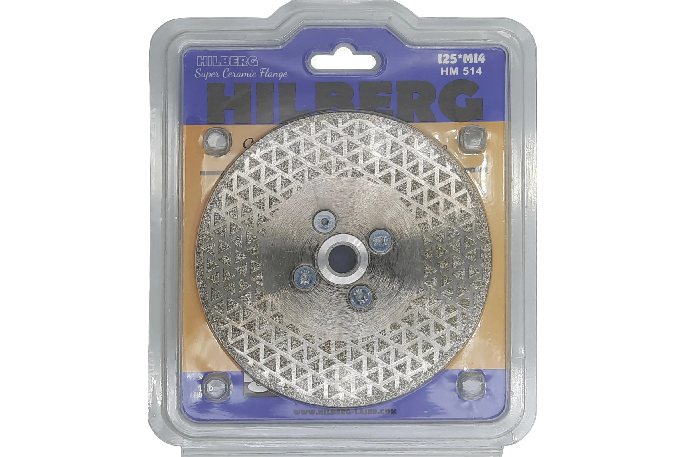 Диск алмазный отрезной Hilberg 125m14 Super Ceramic Flange HM514