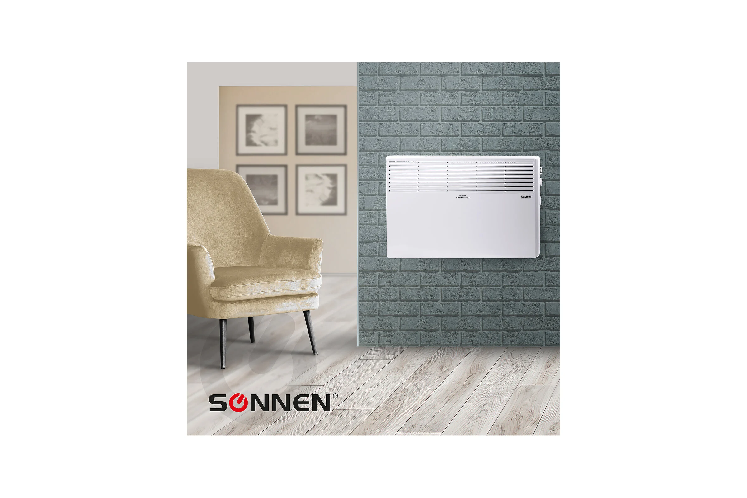 Обогреватель-конвектор SONNEN X-2000, 2000 Вт, белый, 453496