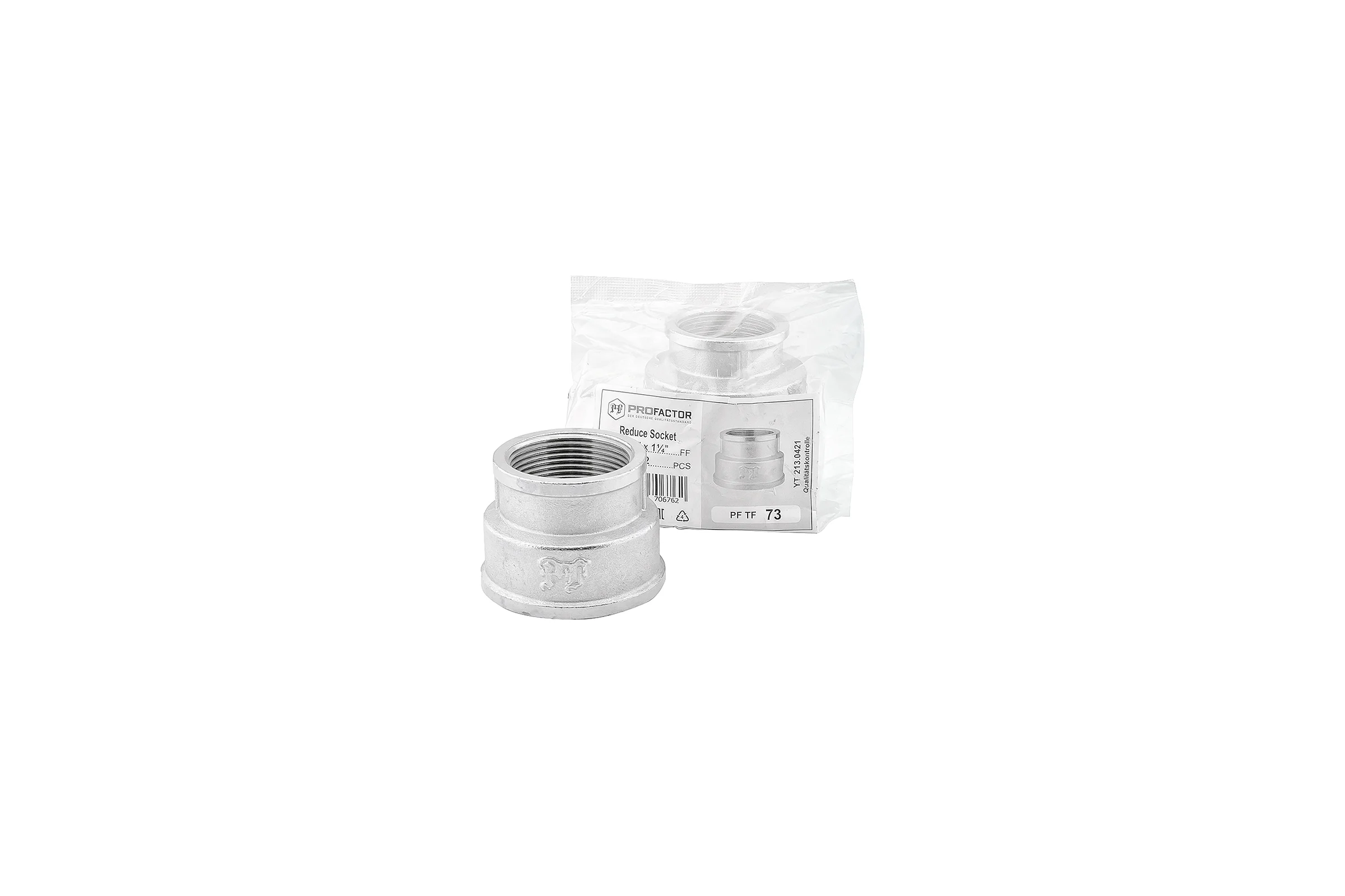 Муфта переходная никелированная PROFACTOR 2" х 1 1/4" PF TF 73
