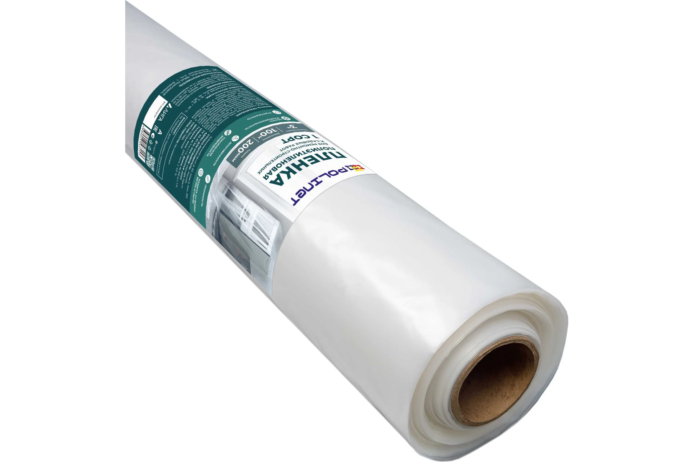 Пленка Polinet ПВД 1 сорт 3x100 м, 200 мкм, 32 кг 190073