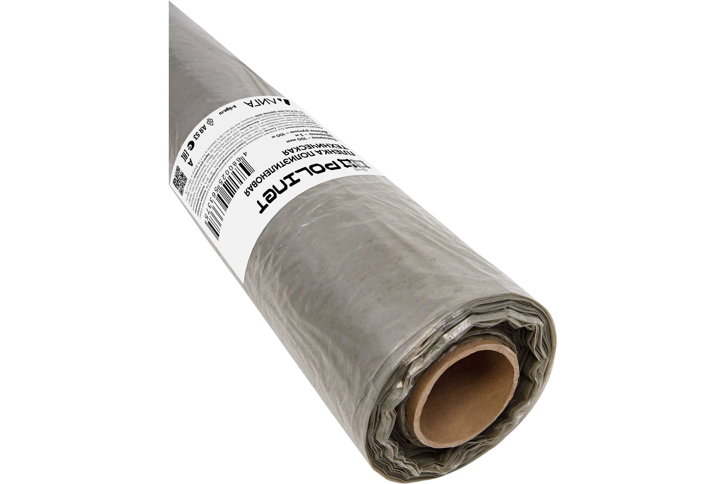 Пленка Polinet ПВД техническая 3x100 м, 100 мкм, 13 кг 190183