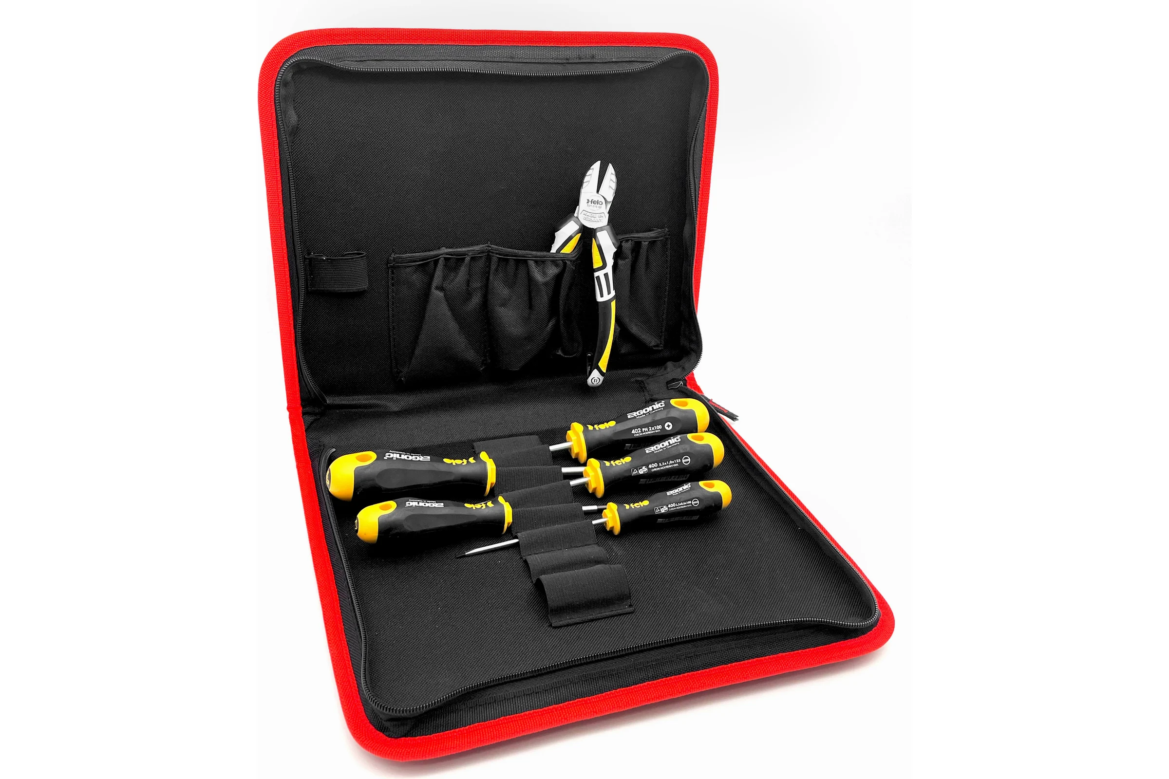 Набор отверток Felo Ergonic SL, PH, PZ с бокорезами 160 мм, в сумке 40090604