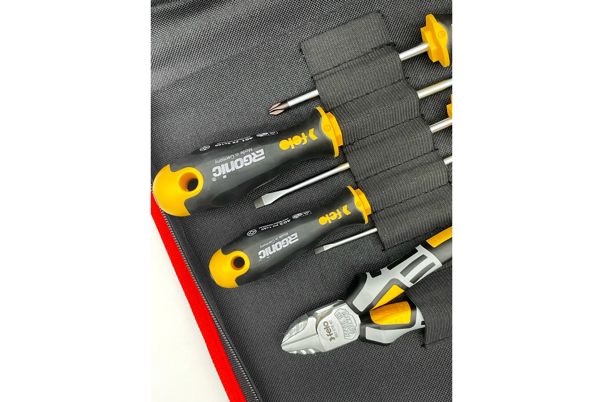 Набор отверток Felo Ergonic SL, PH, PZ с бокорезами 160 мм, в сумке 40090604