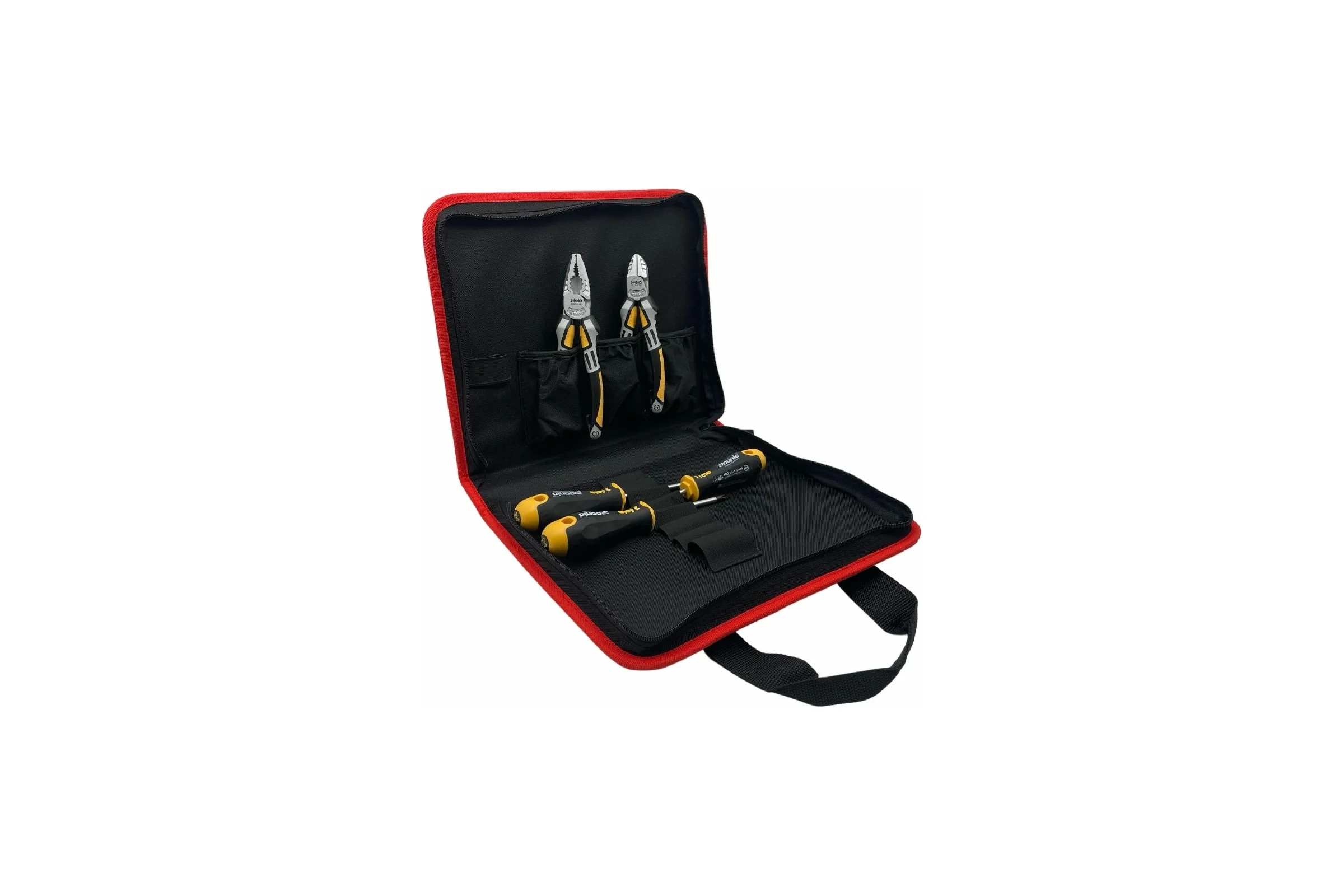 Набор отверток Felo Ergonic SL, PH, PZ с бокорезами и пассатижами, в сумке 40090504