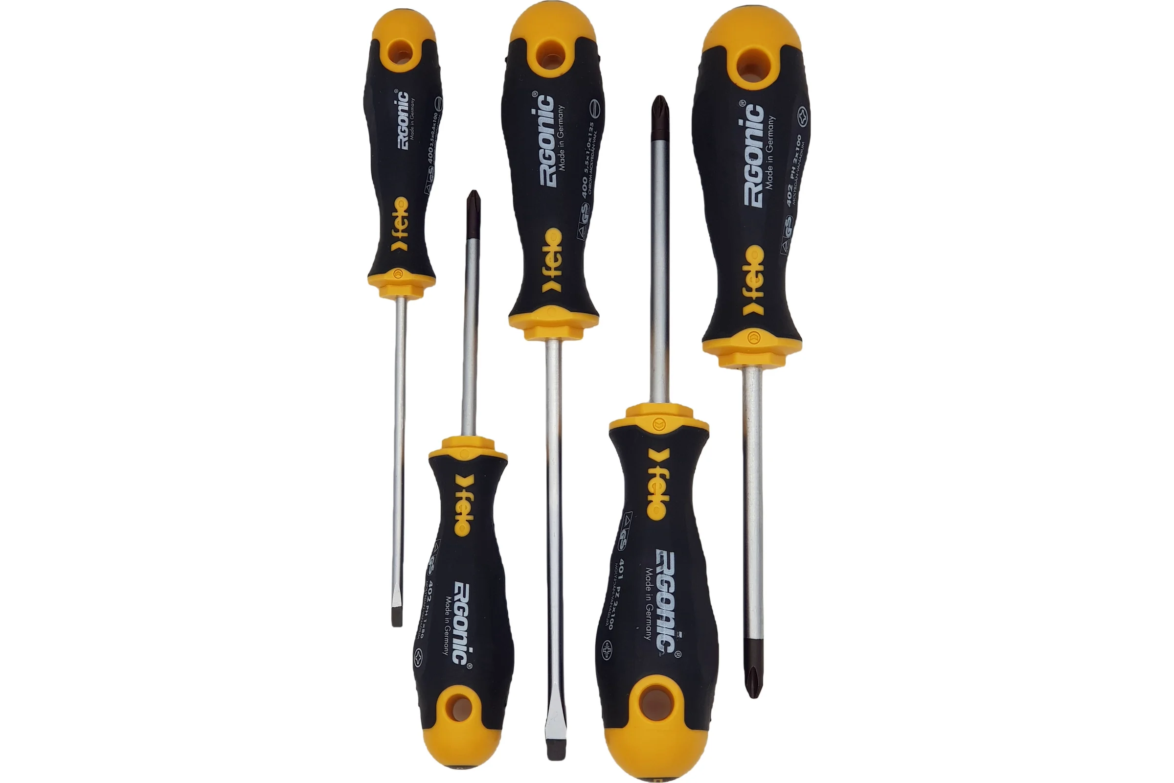 Набор отверток Felo Ergonic SL, PH, PZ с плоскогубцами 180 мм, в сумке 40096604